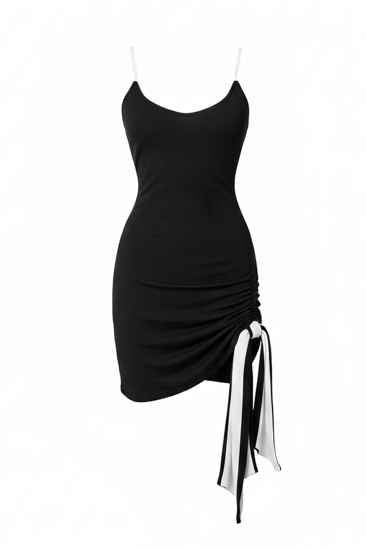 White/Black Mirage Reversible Mini Dress