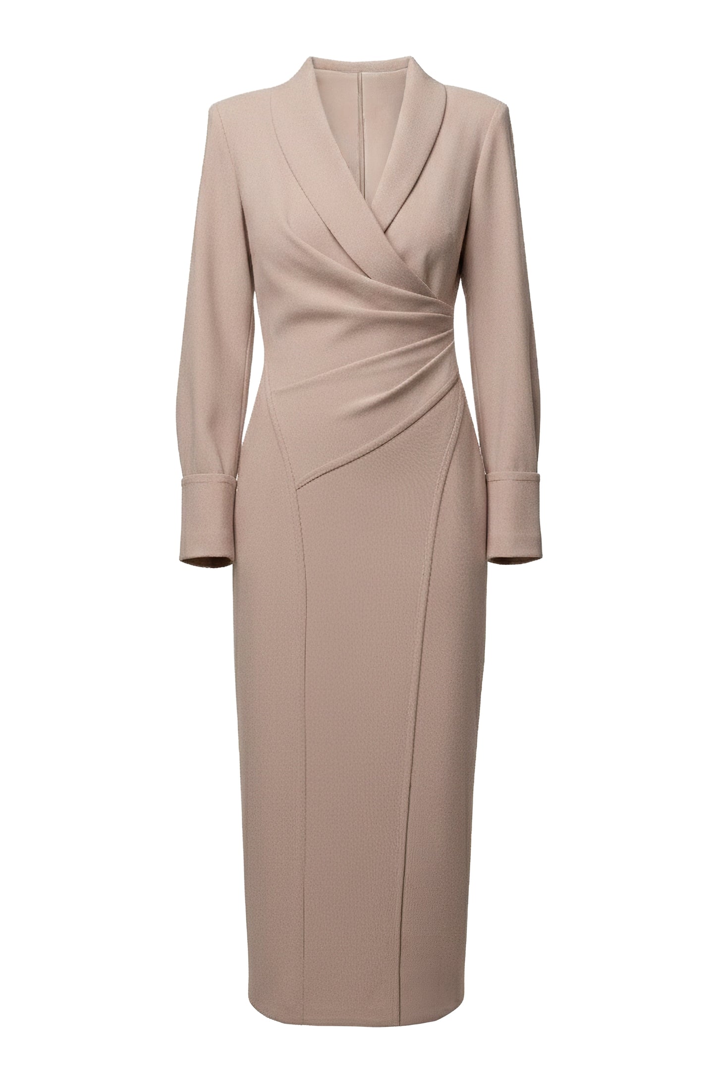 Taupe Manifest Blazer Midi Dress