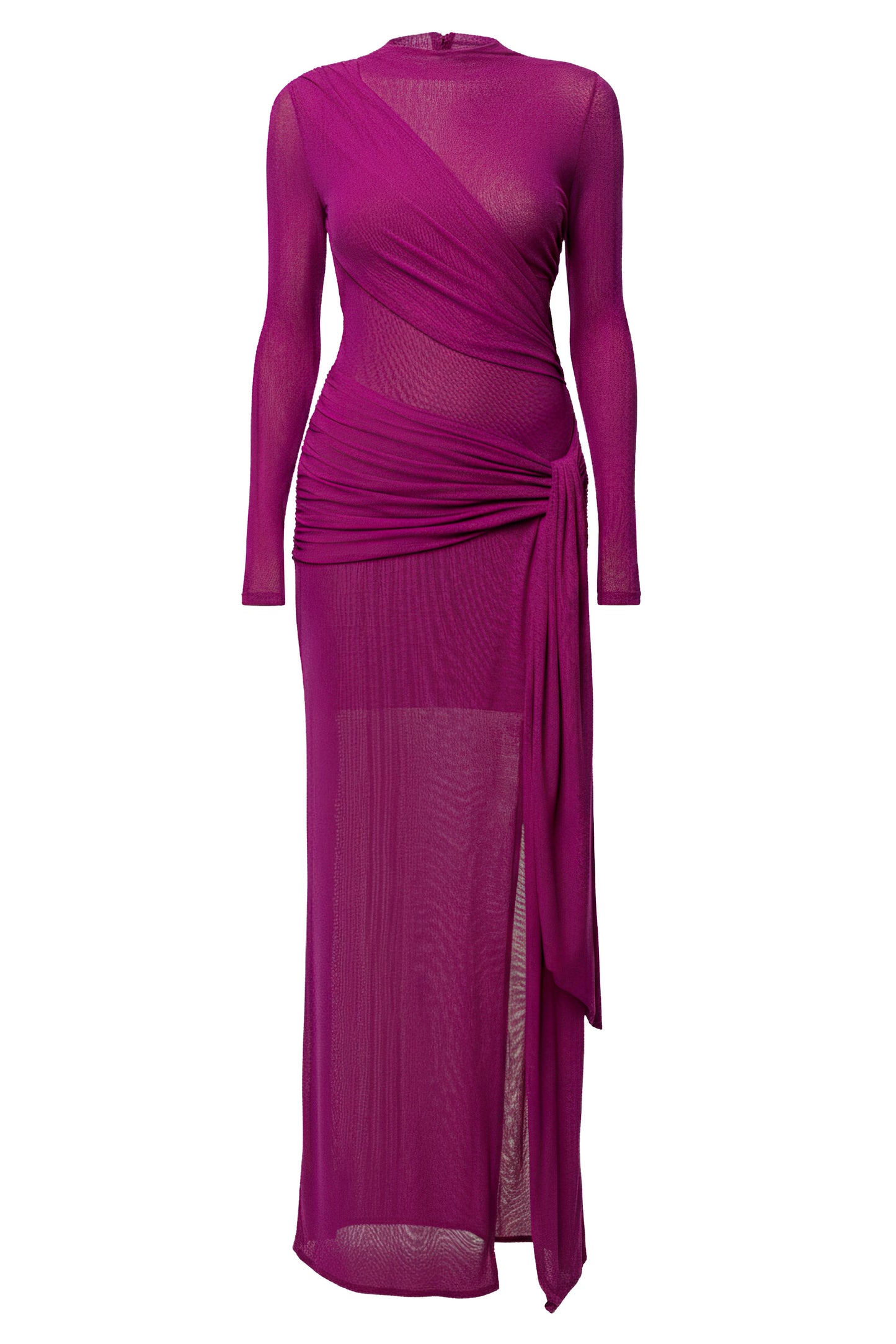Purple Heatwave Mesh Maxi Dress