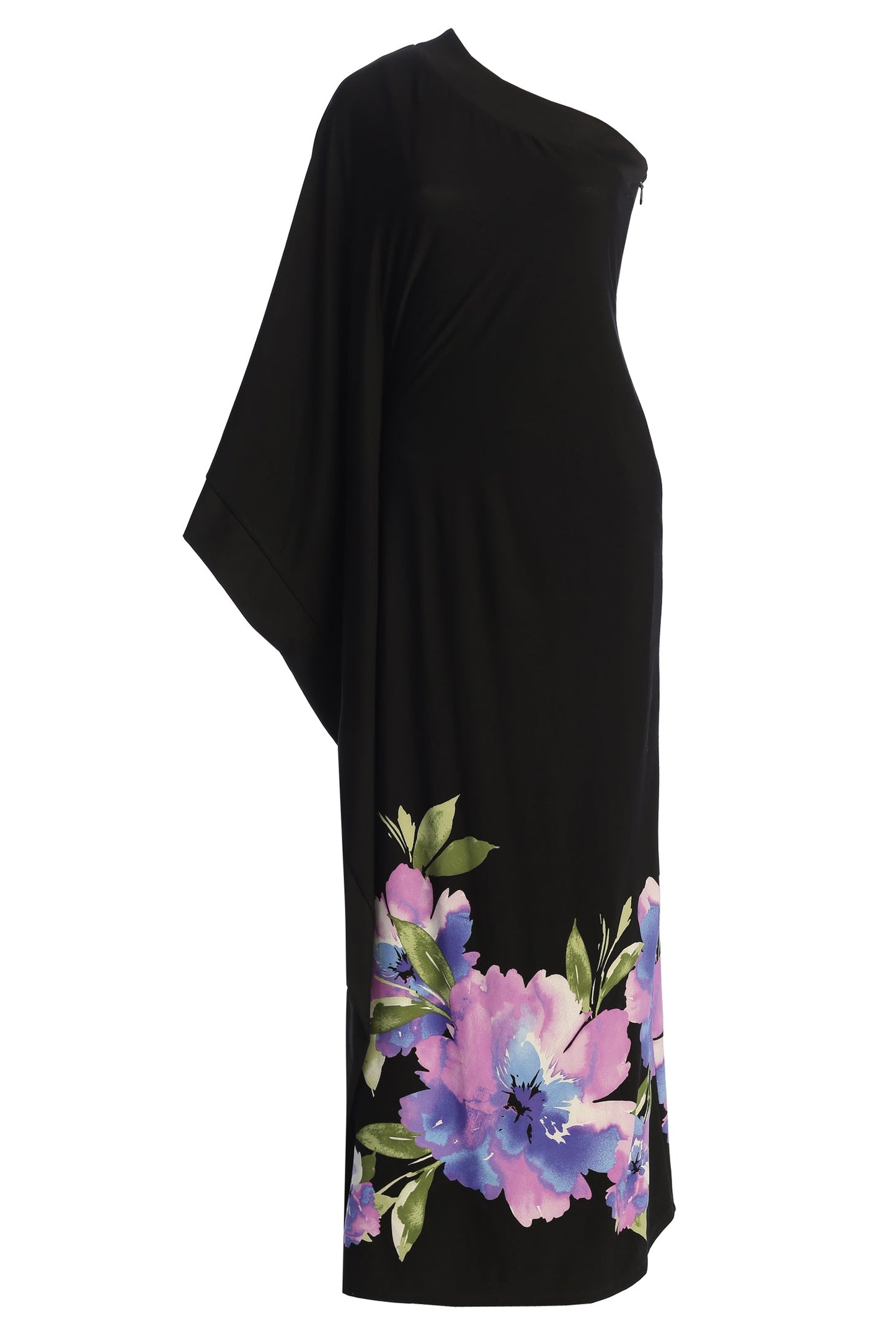 Black Floral Petals And Passion Maxi Dress