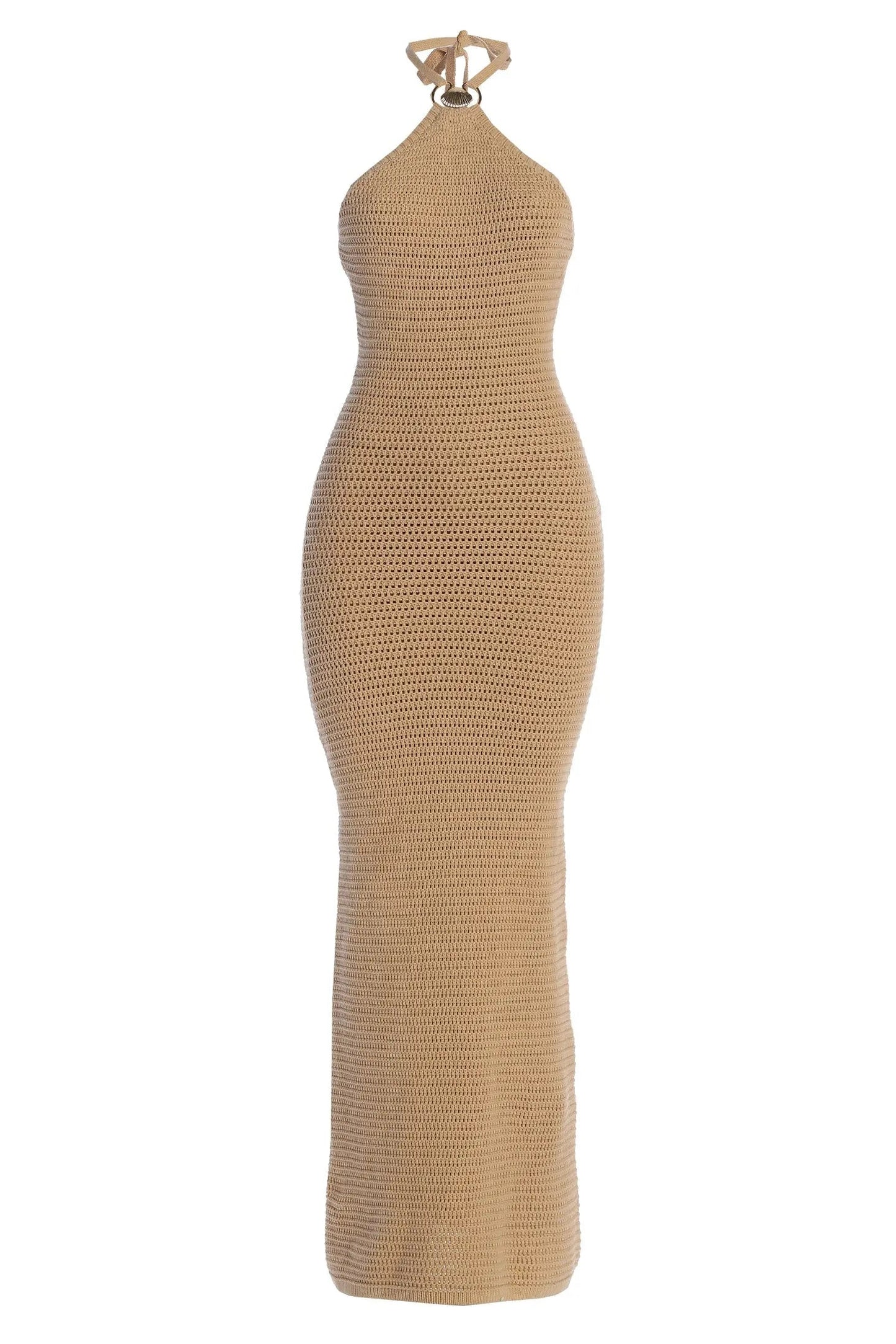 Sand Overseas Halter Maxi Dress