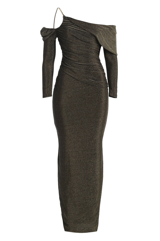 Gold Serina Maxi Dress