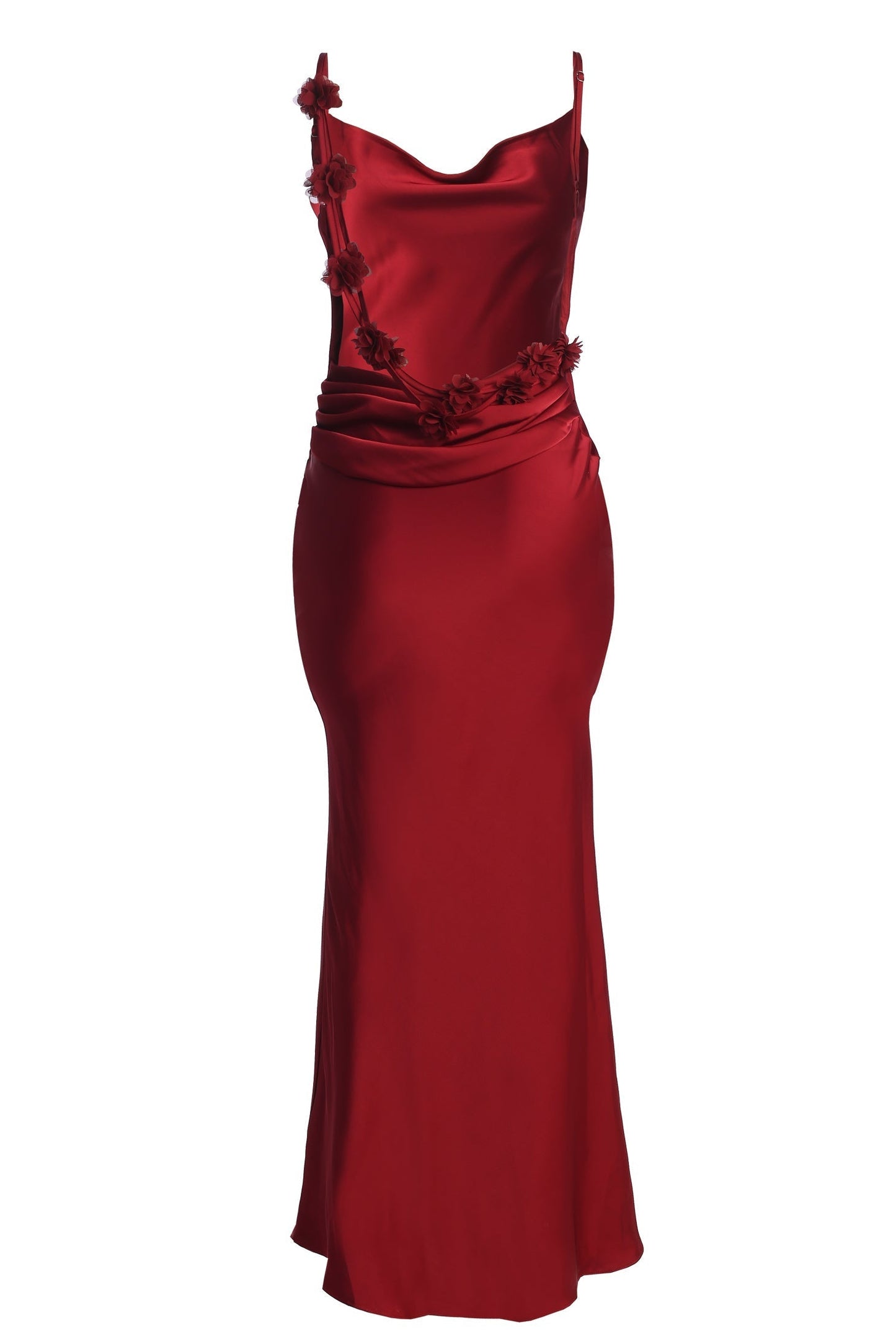 PRE-ORDER Red Down The Aisle Satin Gown