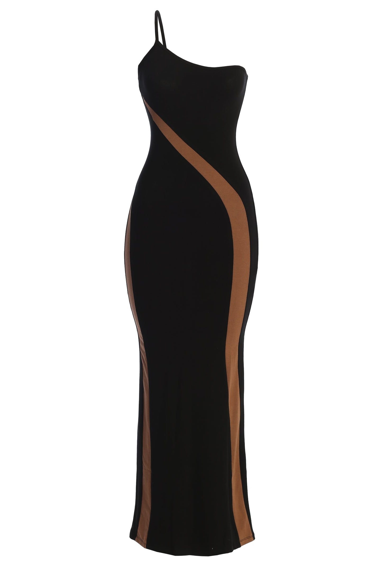 Black Wanderlust One Shoulder Dress