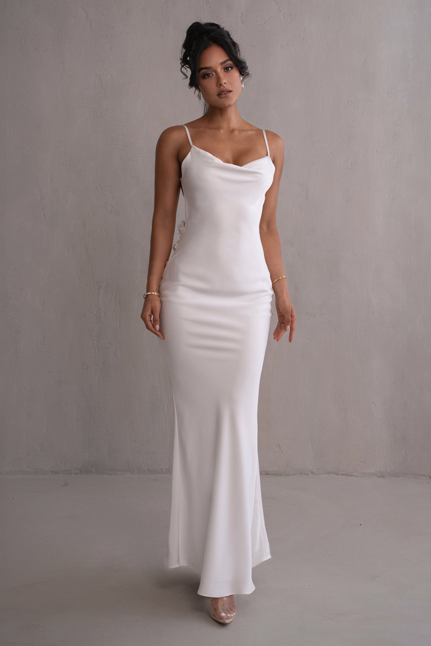 PRE-ORDER Ivory Down The Aisle Satin Gown