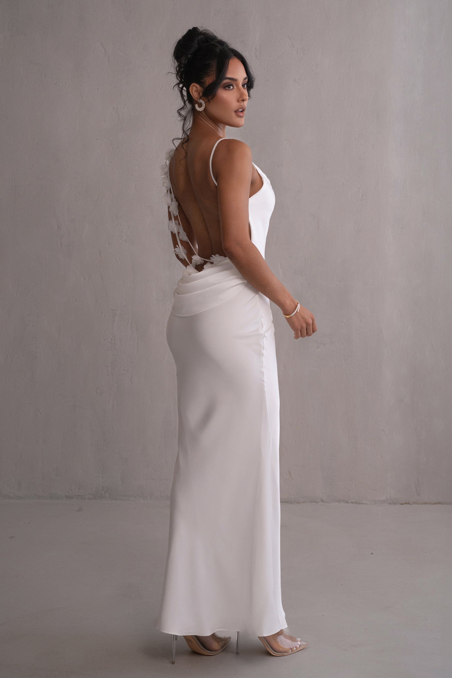 PRE-ORDER Ivory Down The Aisle Satin Gown