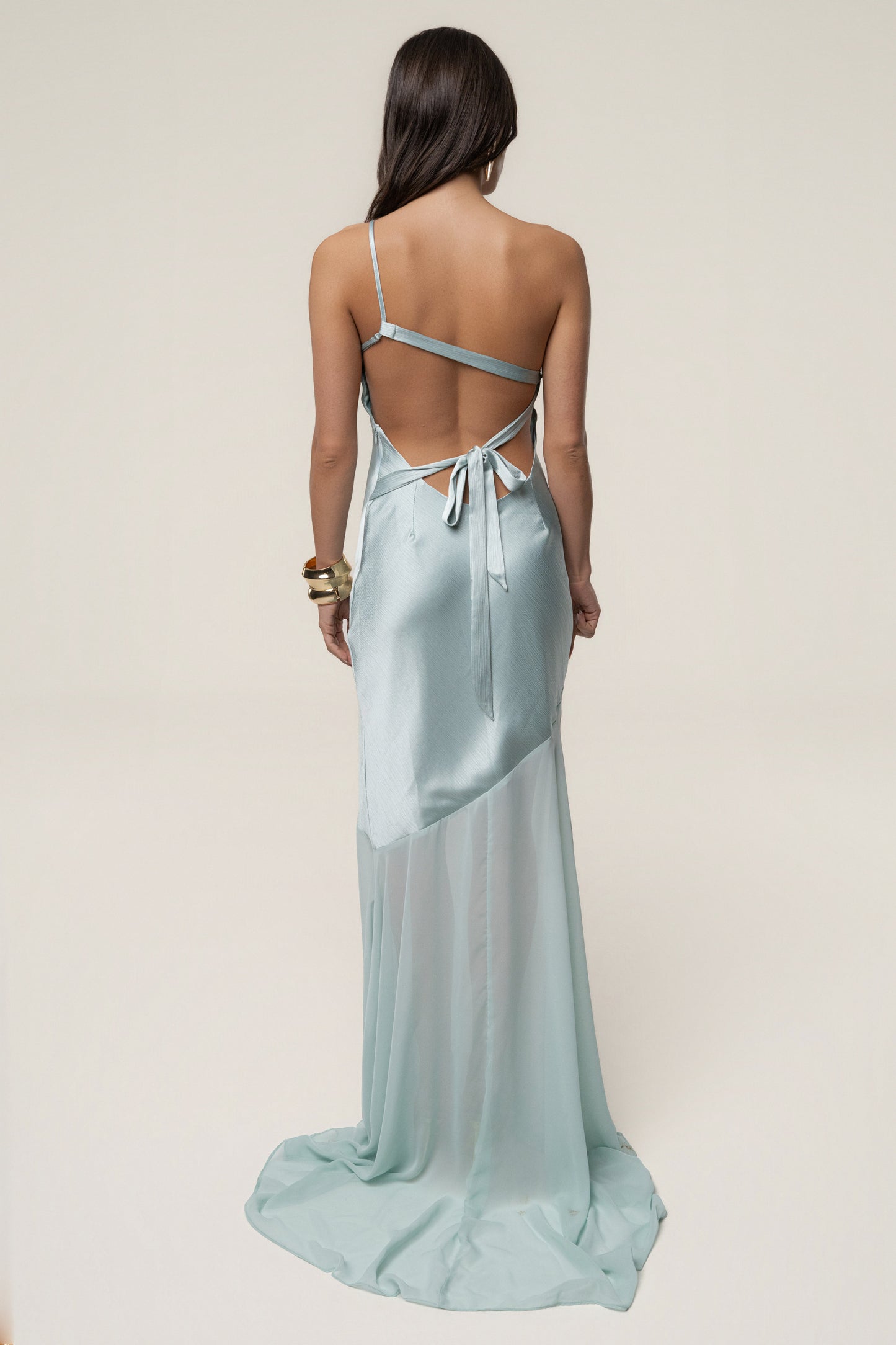 Blue Olivia  One Shoulder Maxi Dress