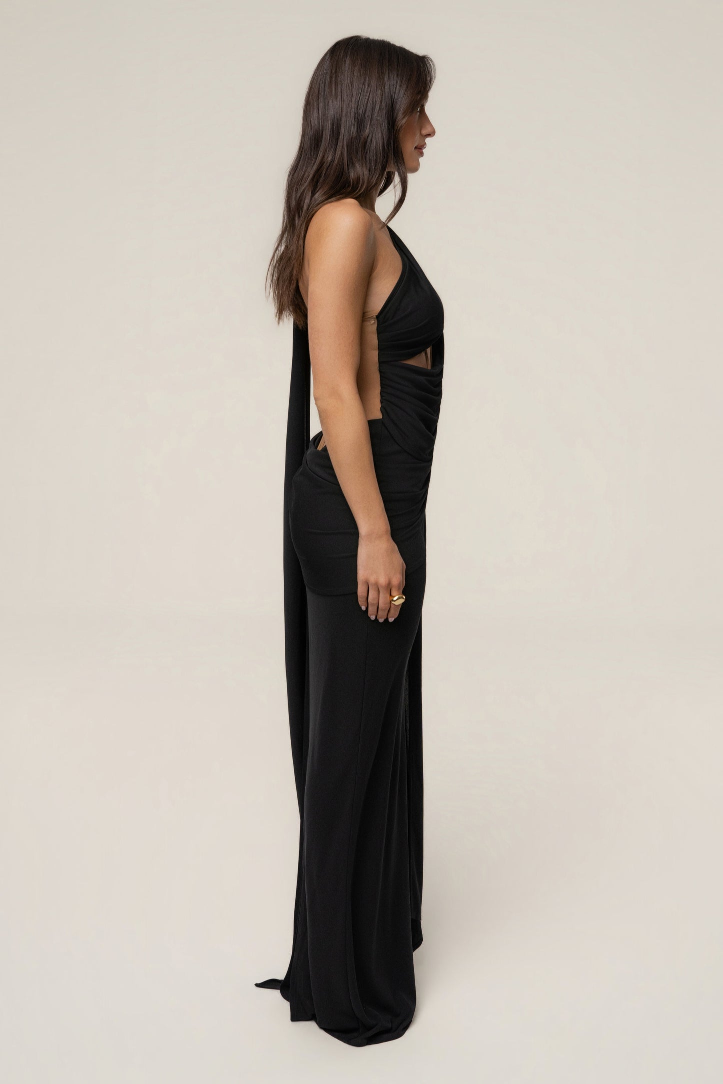 Black Empress of Hearts Maxi Gown