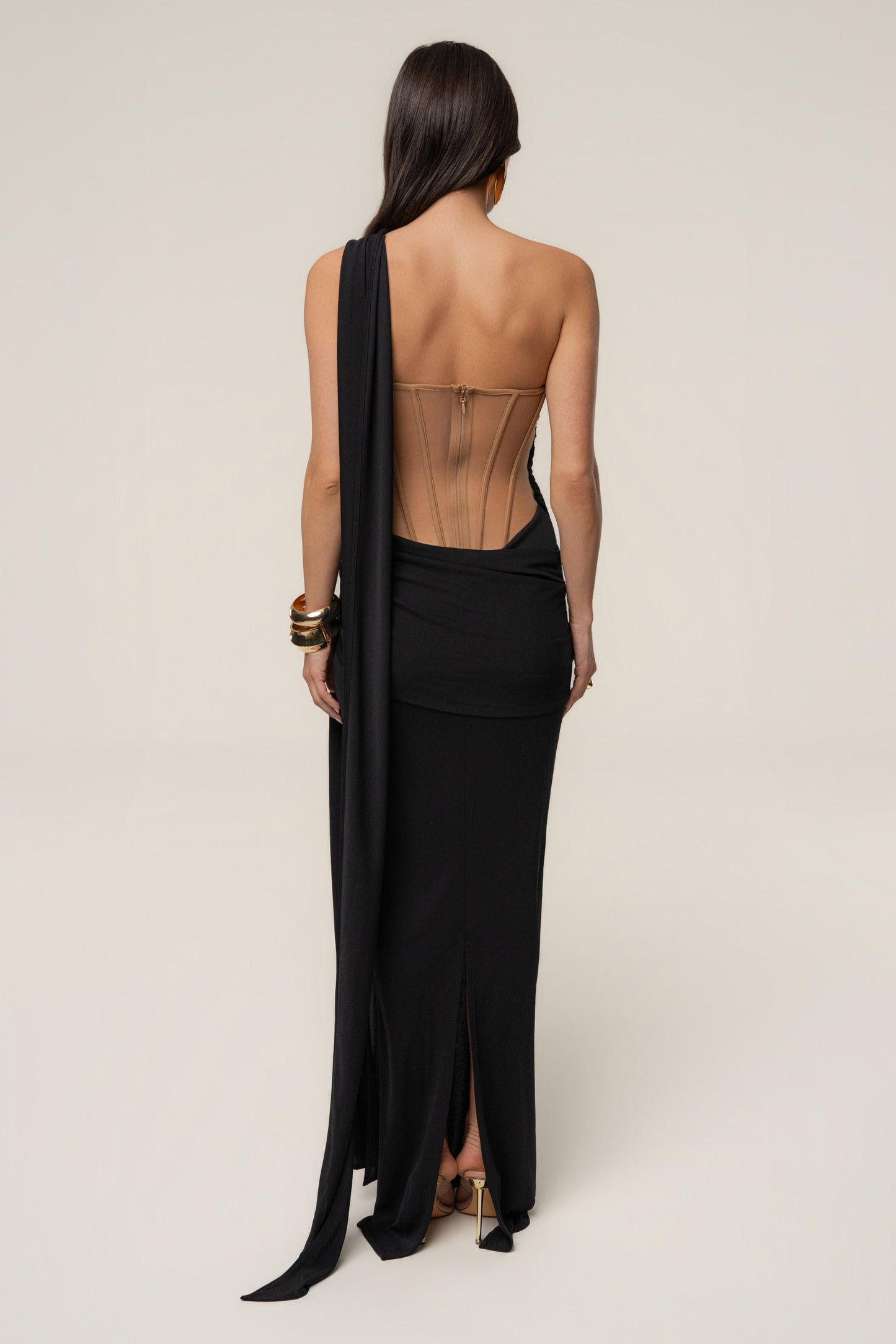 Black Empress of Hearts Maxi Gown