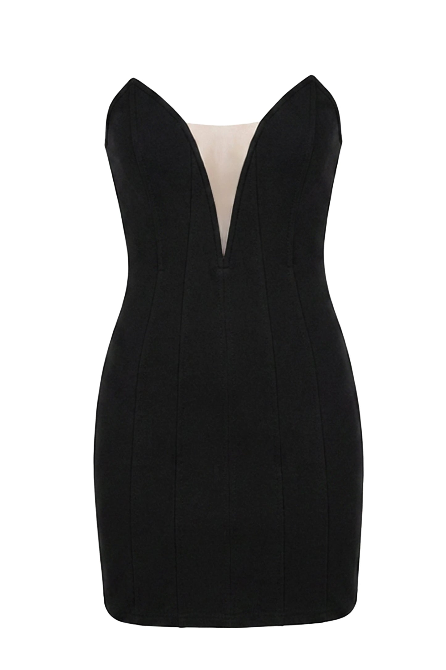 Black Gilded Radiance Mini Dress