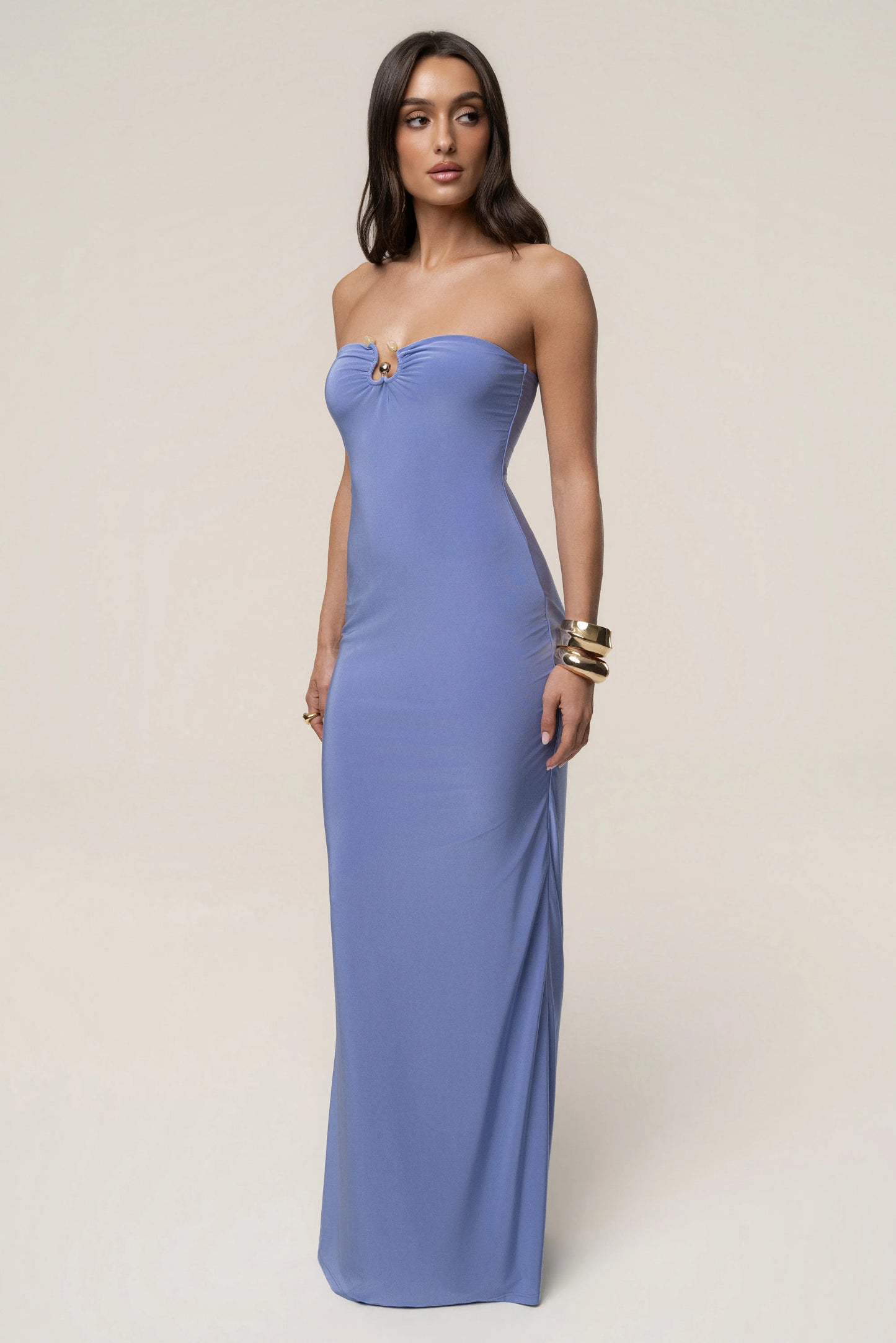 Periwinkle Drift Serenity Maxi Dress