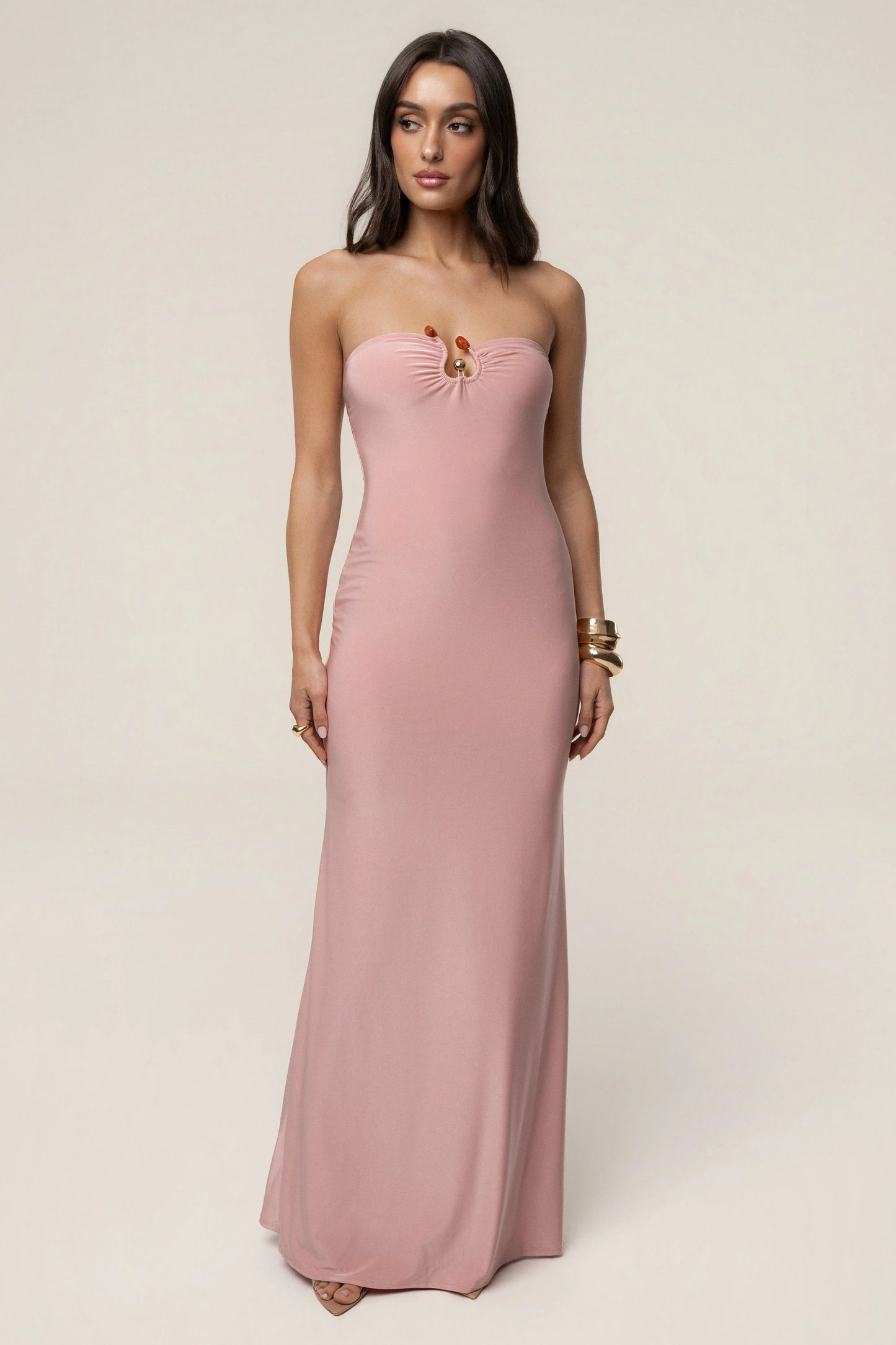 Dusty Rose Drift Serenity Maxi Dress