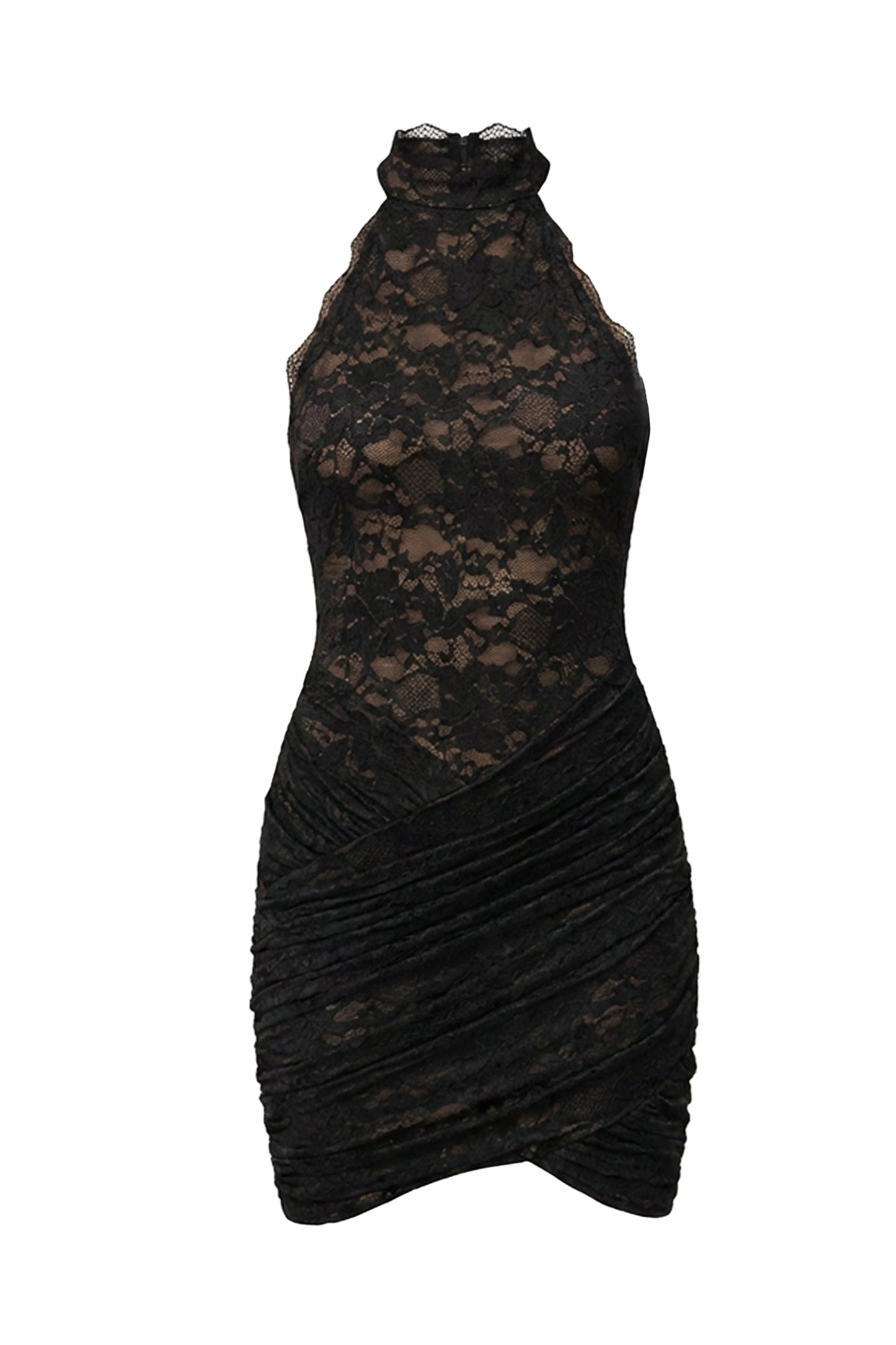 Black Lace Affair Mini Dress