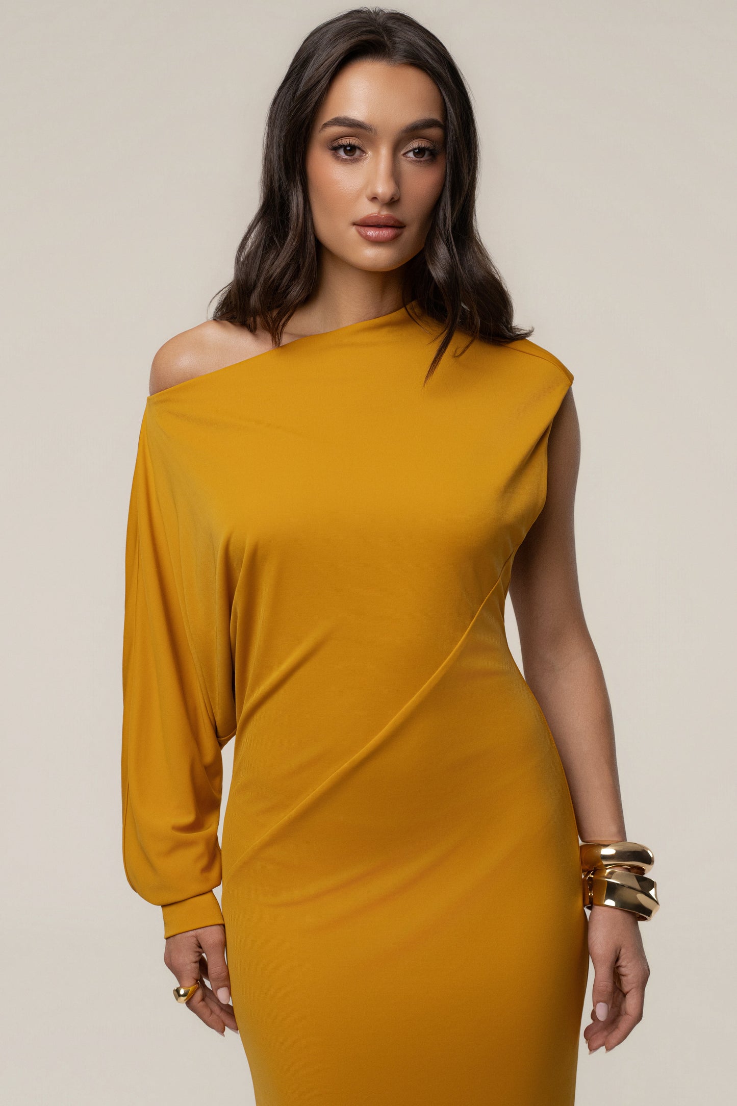 Yellow Winter Jewel Maxi Dress
