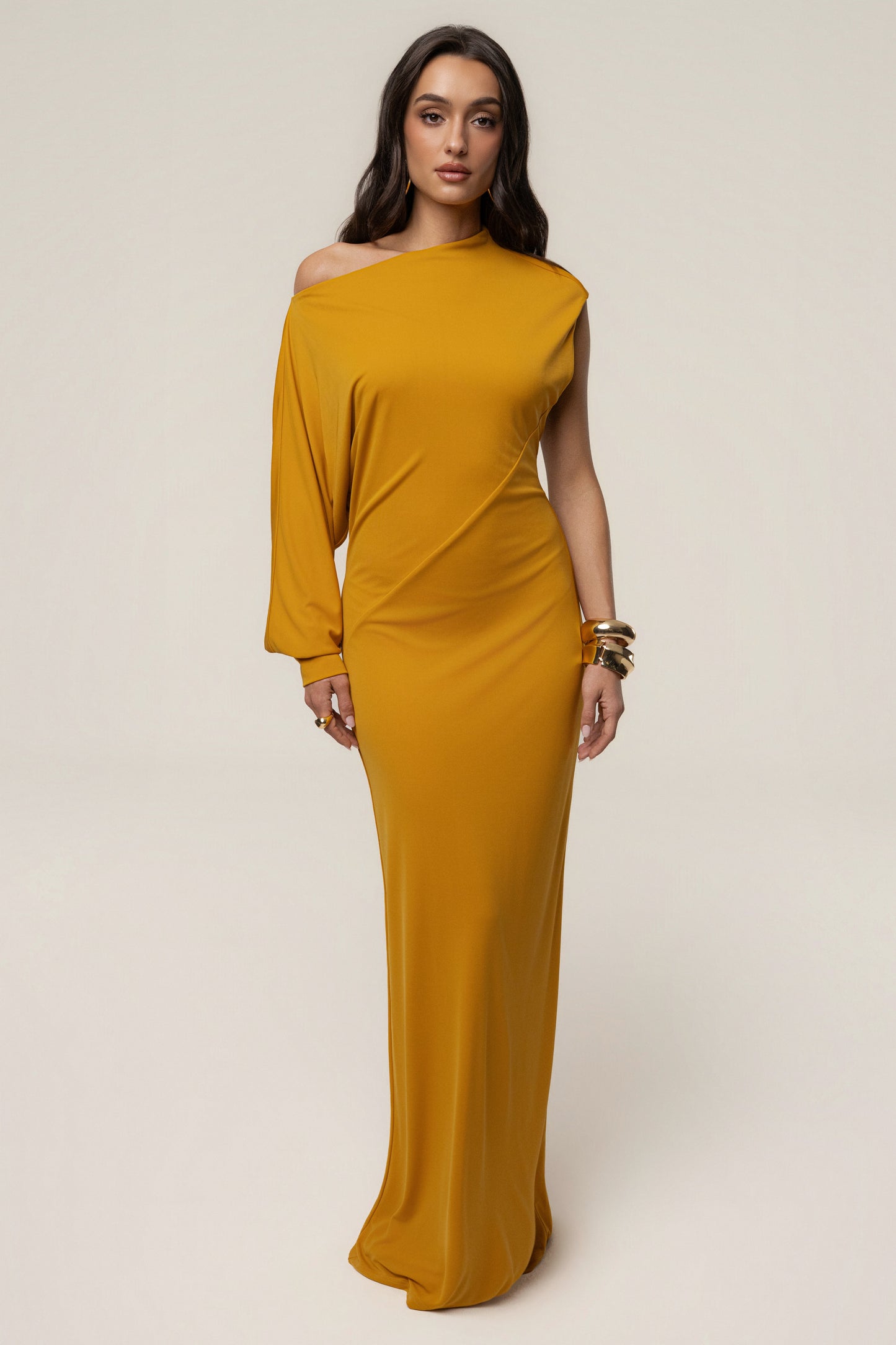 Yellow Winter Jewel Maxi Dress