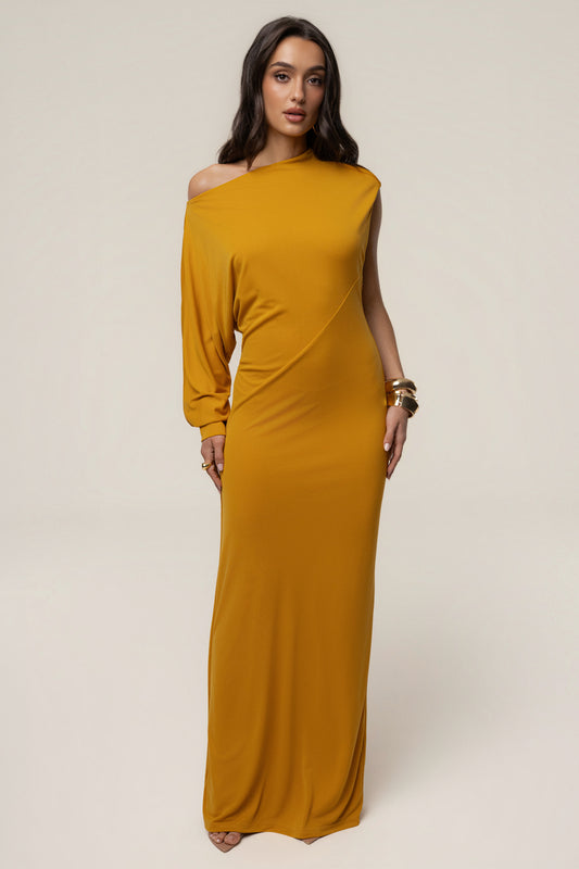 Yellow Winter Jewel Maxi Dress