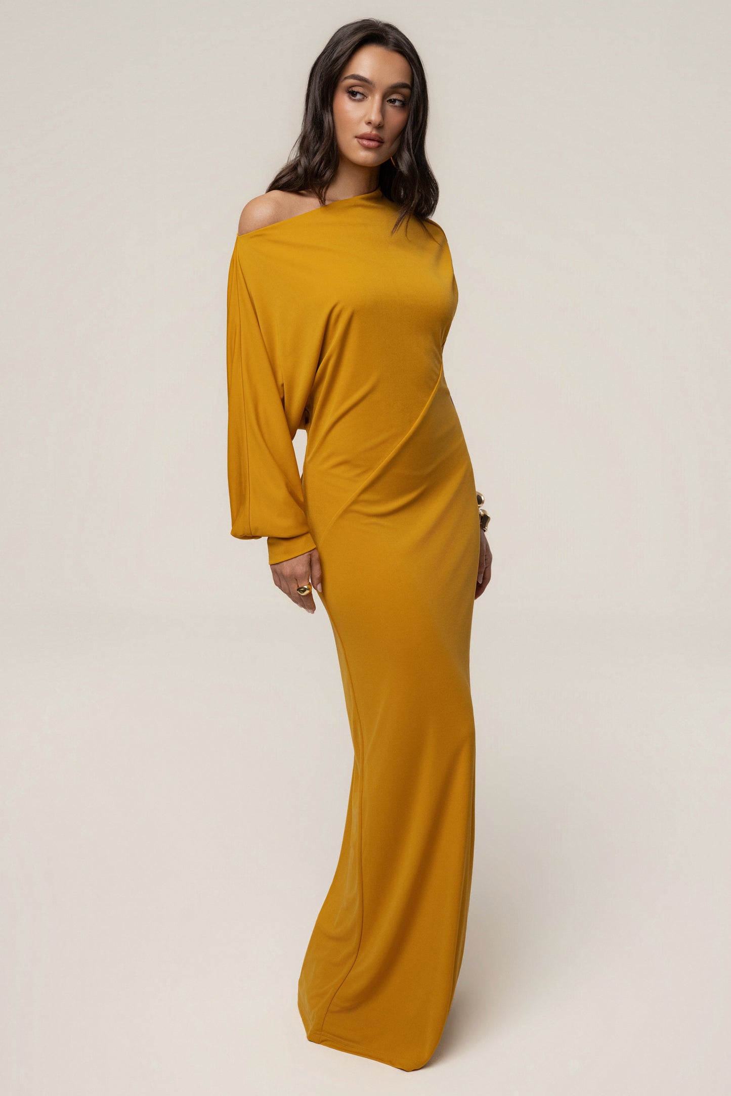 Yellow Winter Jewel Maxi Dress