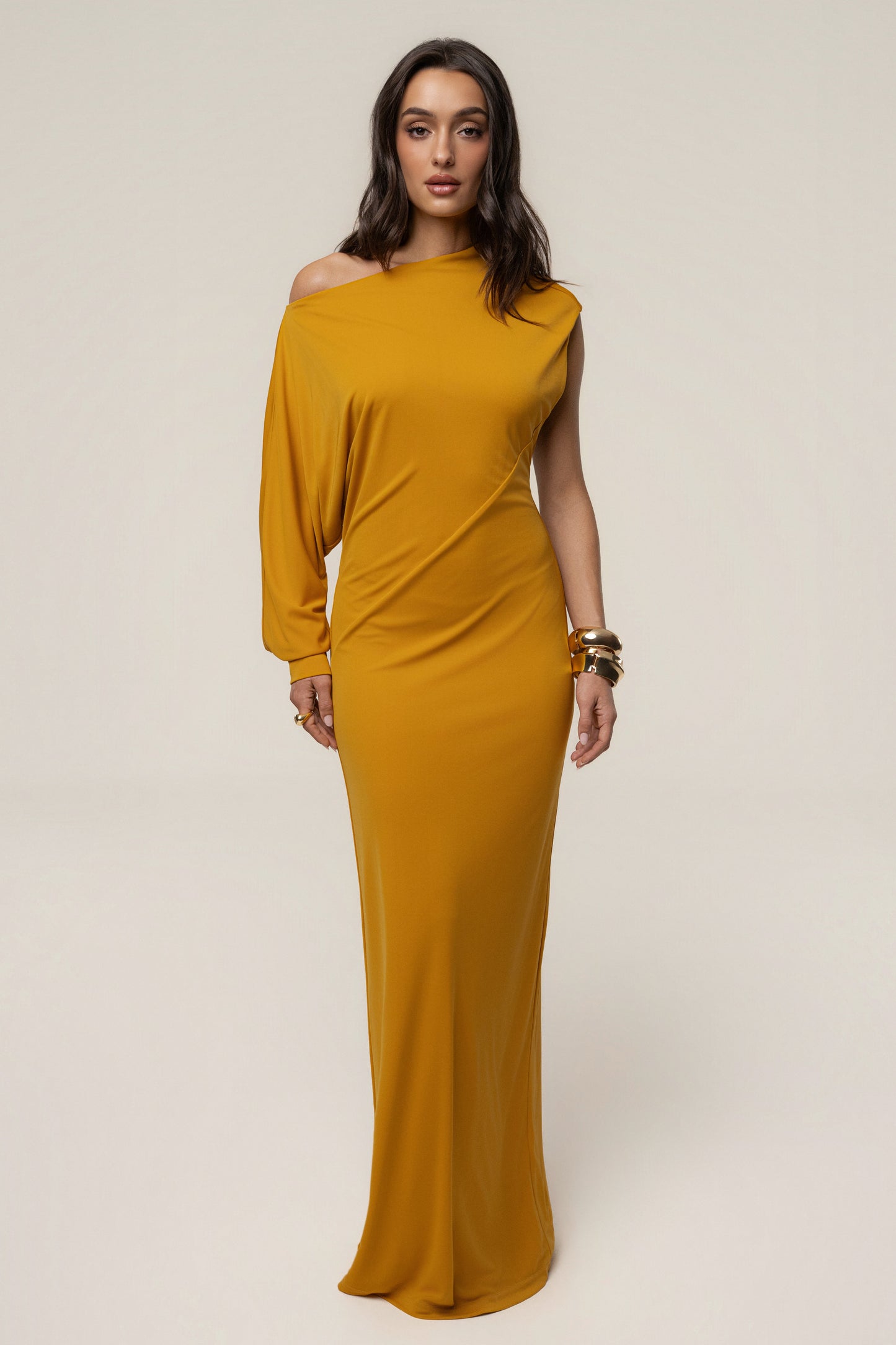 Yellow Winter Jewel Maxi Dress