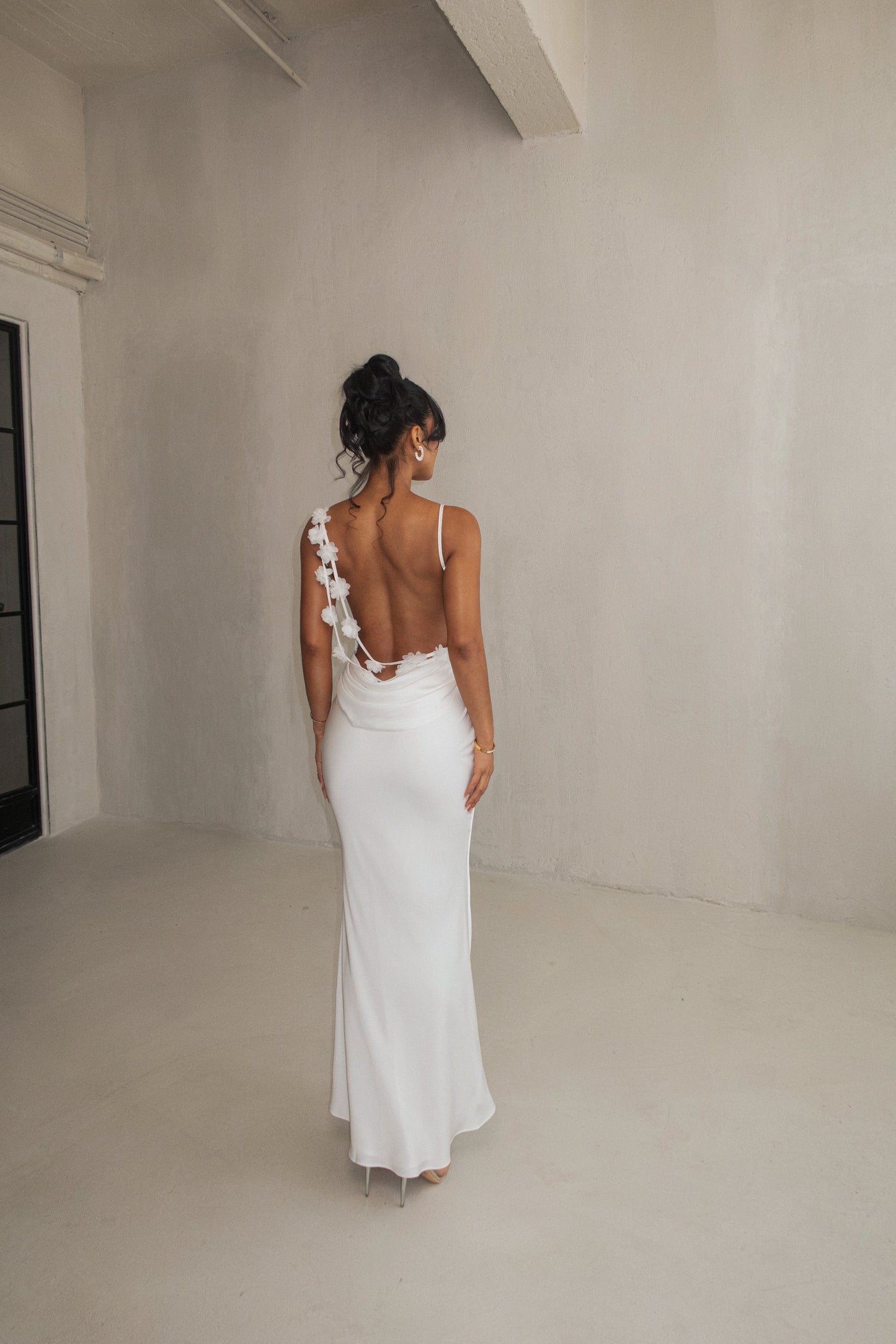 PRE-ORDER Ivory Down The Aisle Satin Gown