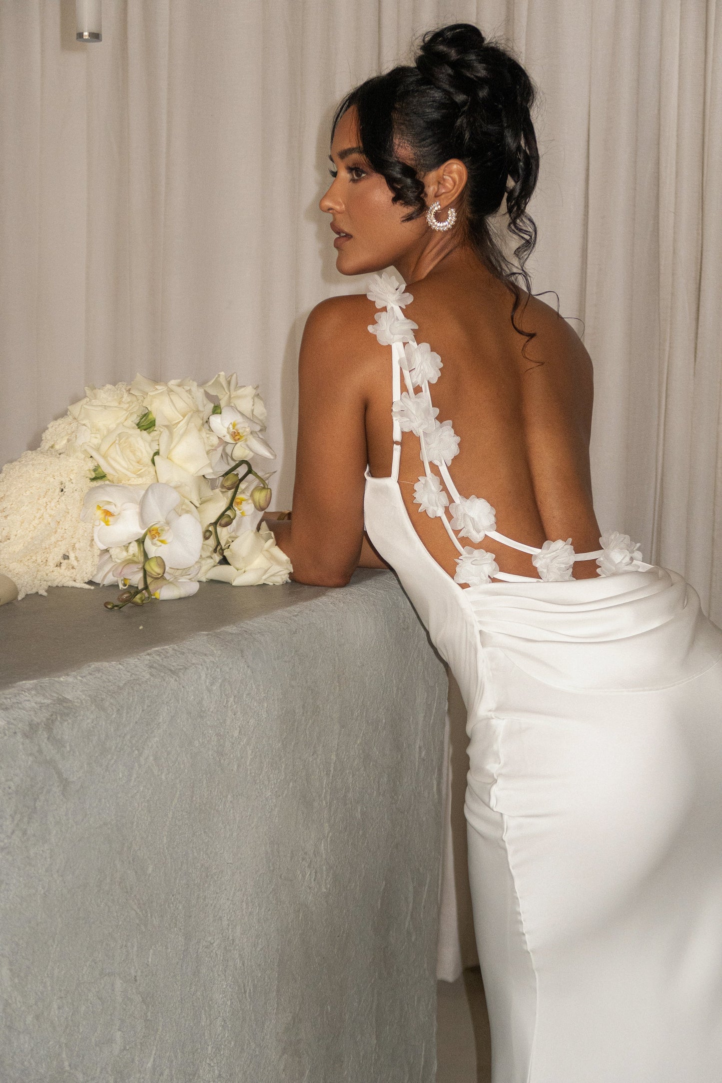 PRE-ORDER Ivory Down The Aisle Satin Gown