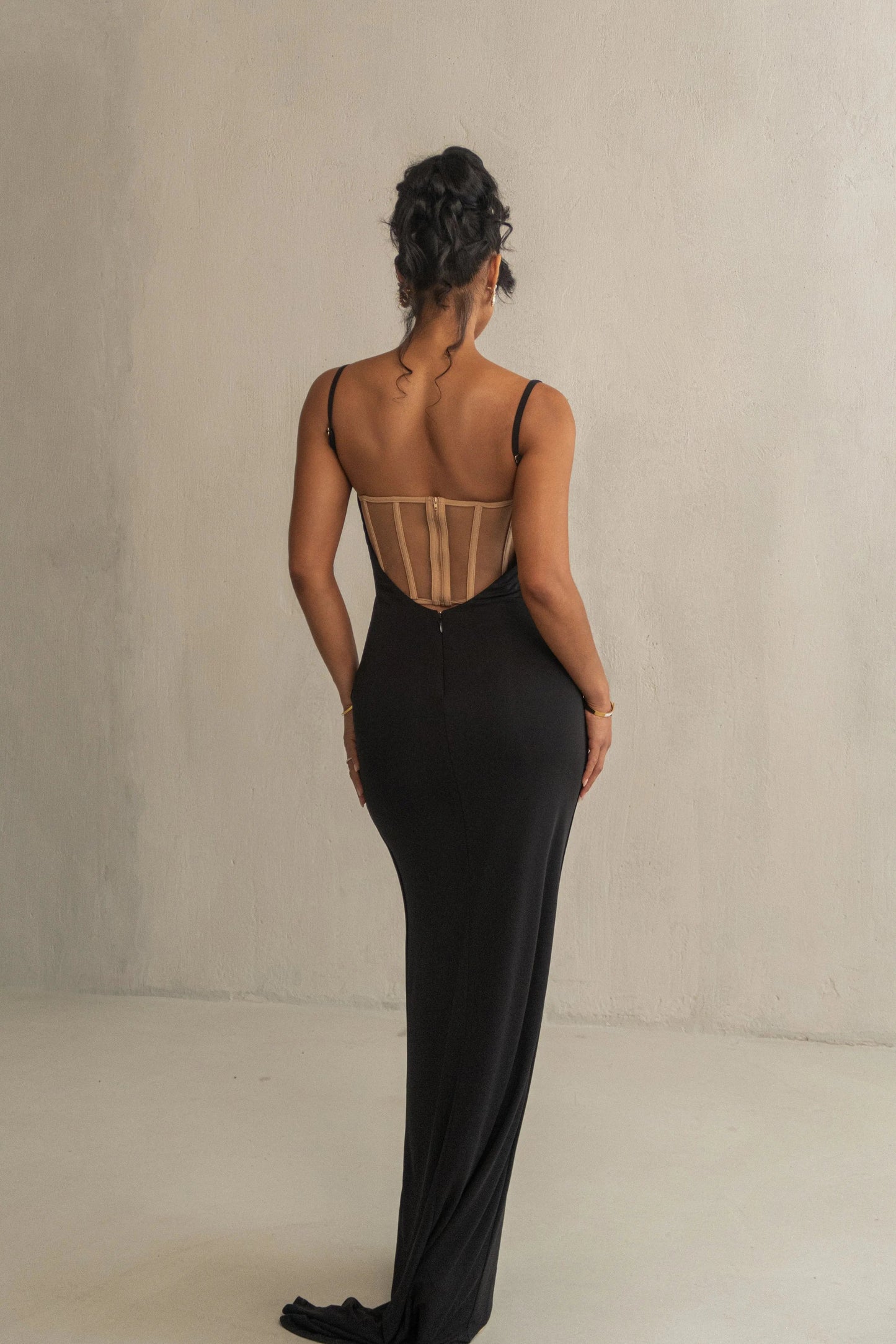 Black Until Forever Maxi Dress