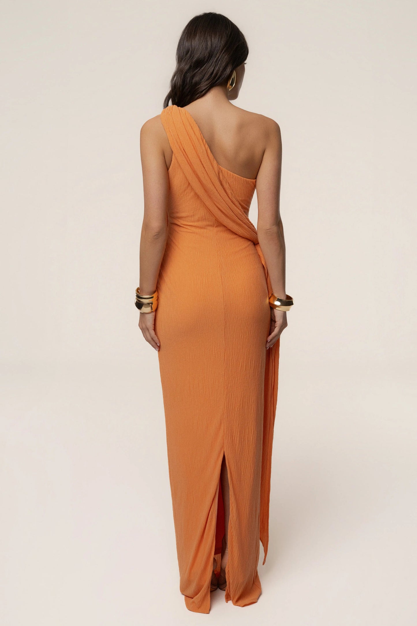 Coral Rich Mocha Wrap Dress