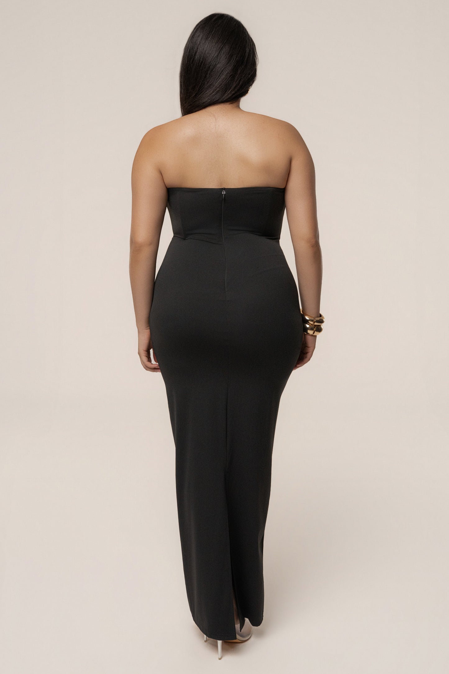 Black Midnight Illusion Maxi Gown