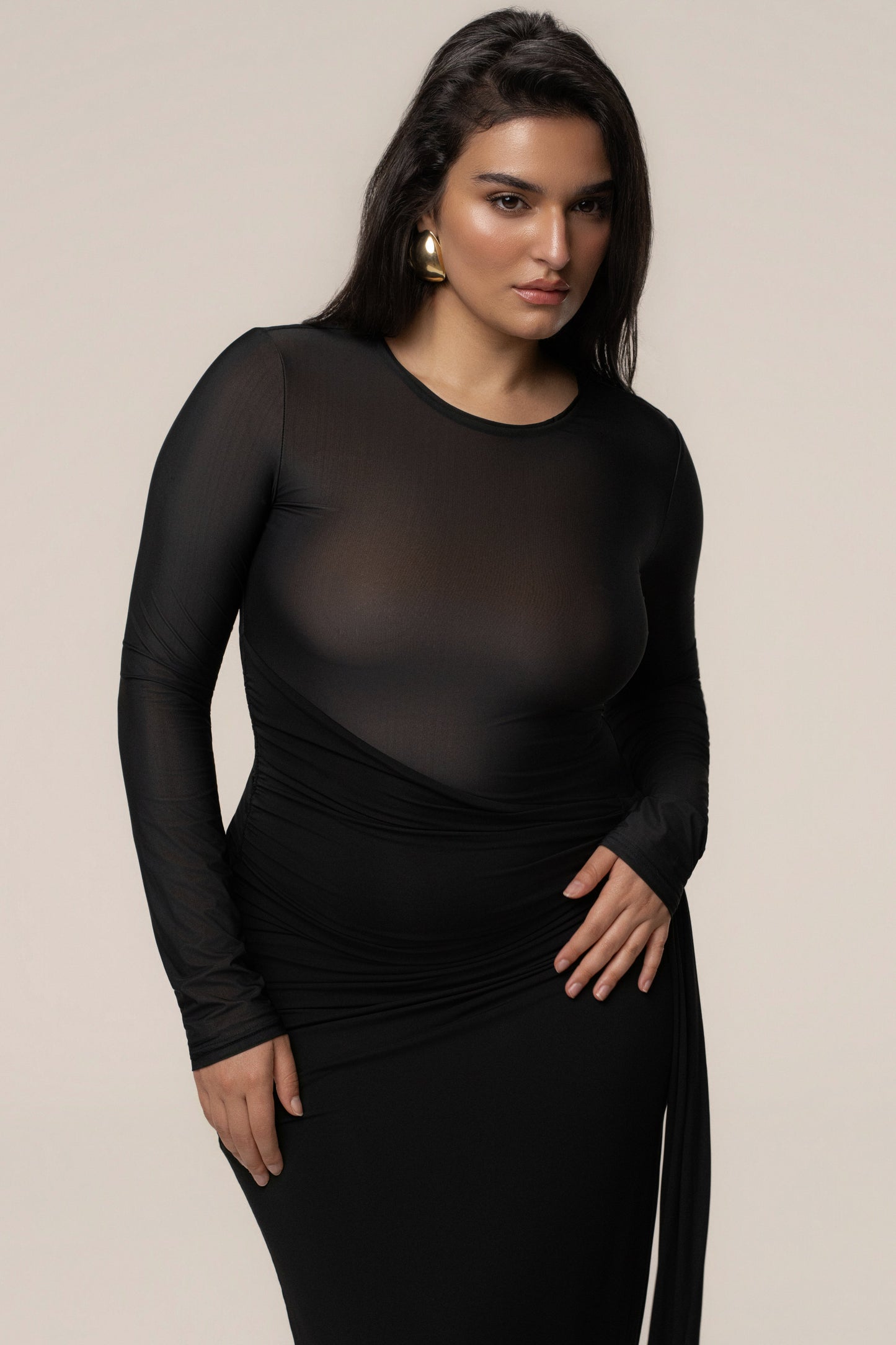 Black Halo Hour Maxi Dress
