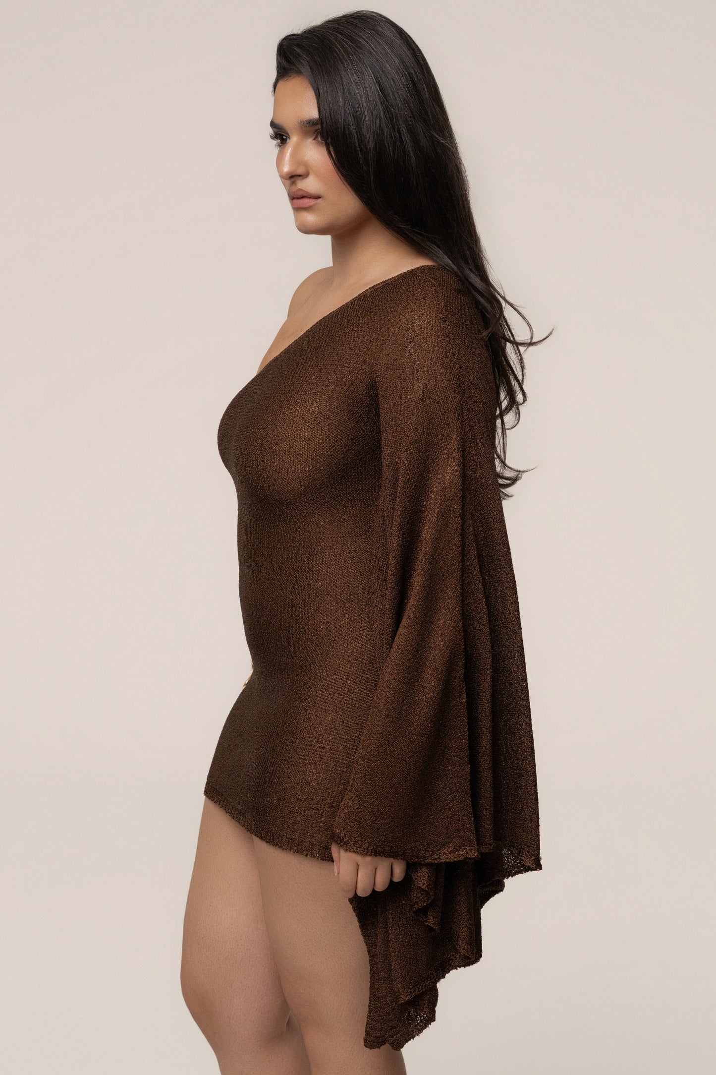 Bronze Lumiere Sequin Mini Dress