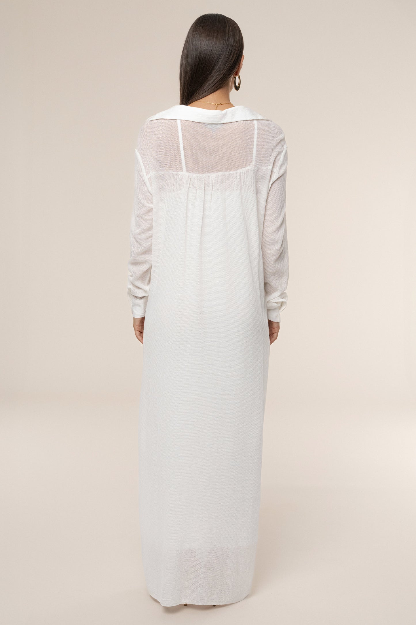 Ivory Savanna Cowl Maxi Dress