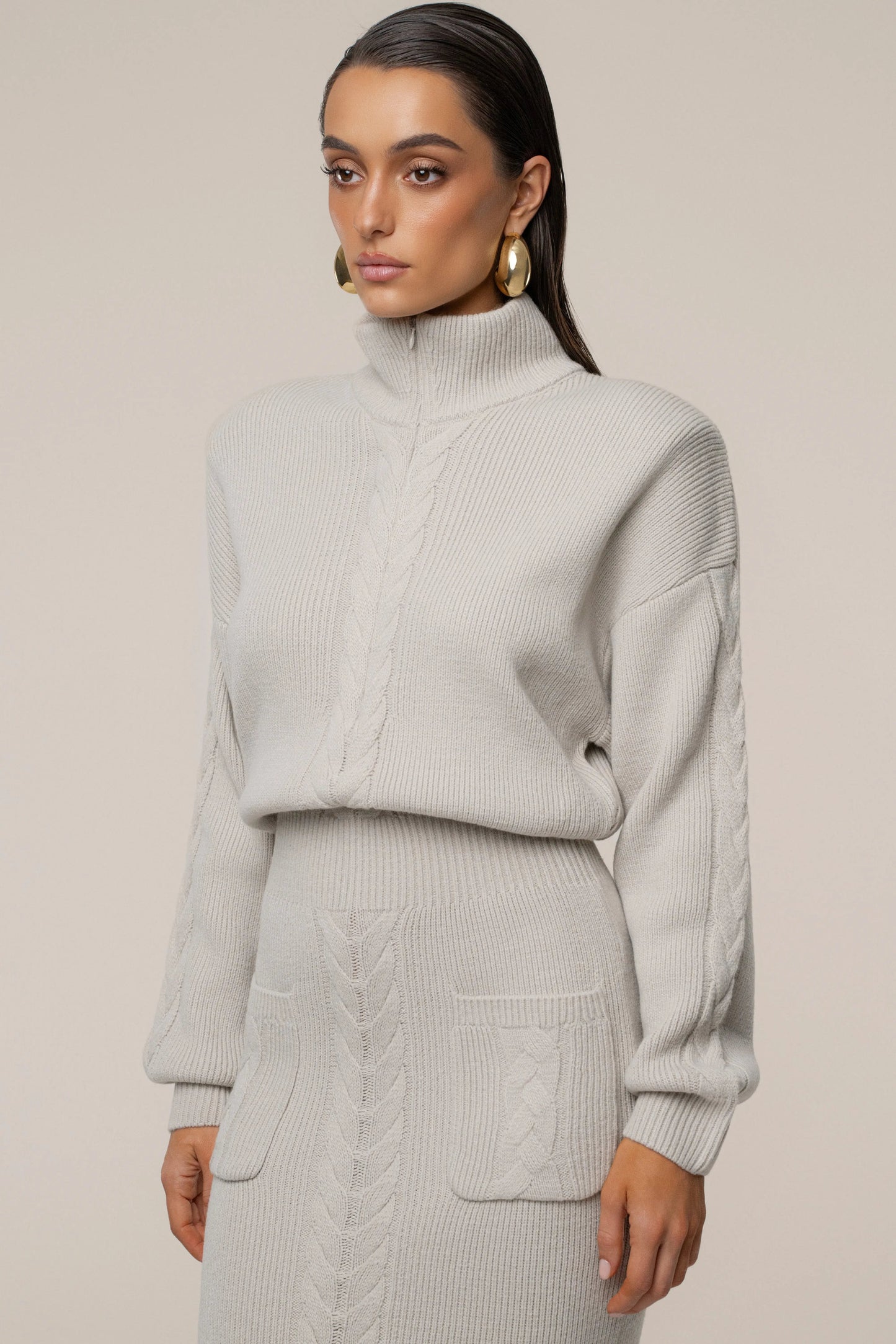 Stone Cozy Intentions Ribbed Dress