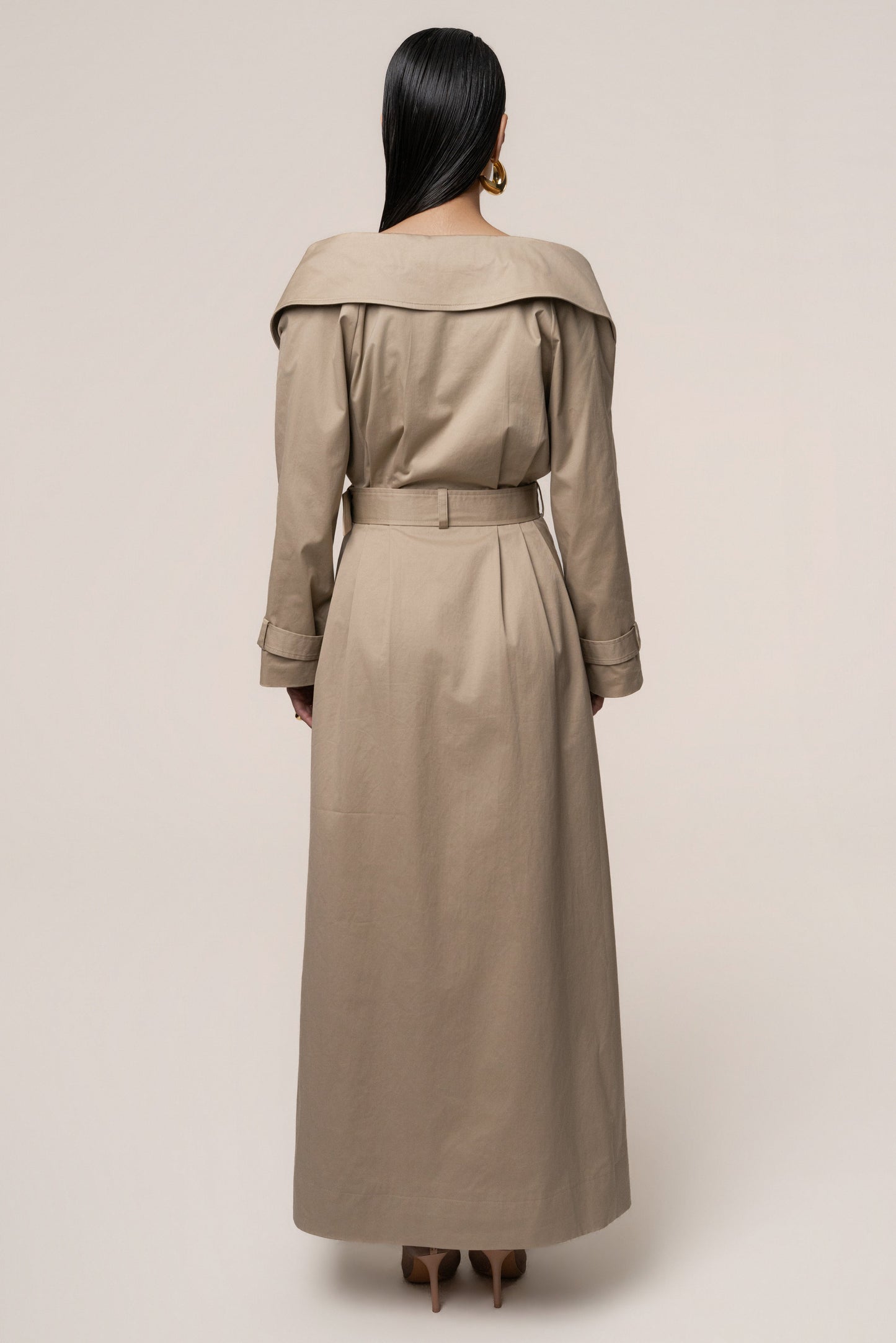 Stone Soft Authority Trench Coat
