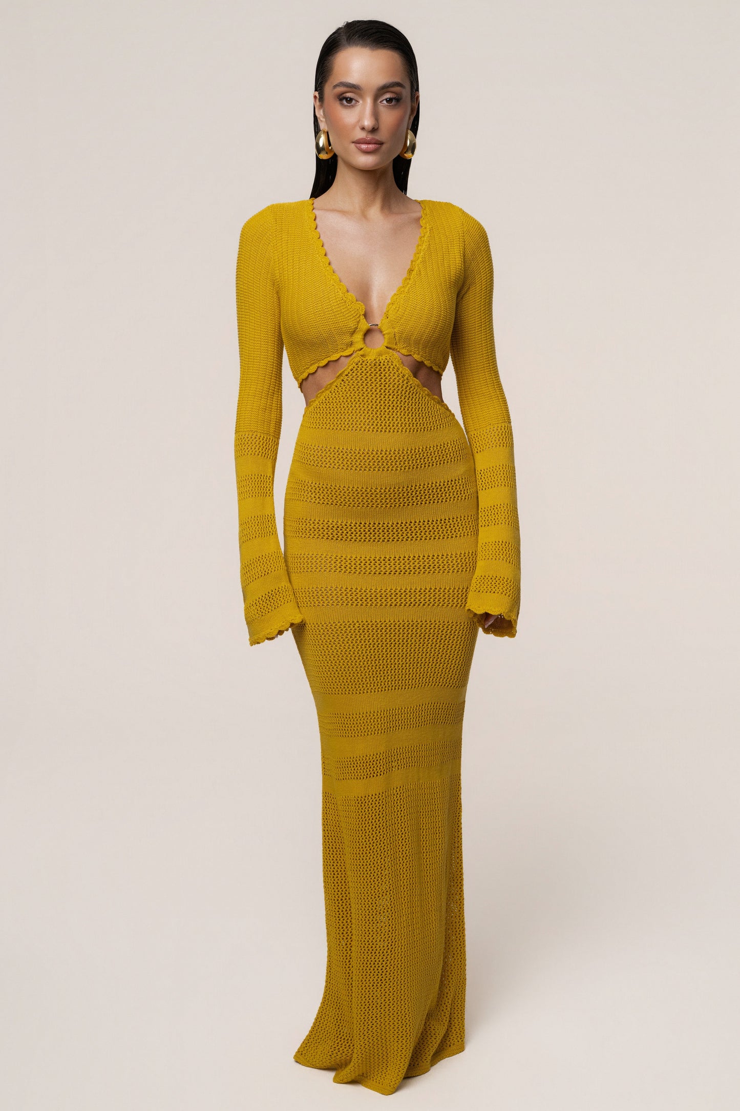 Yellow Blossom Haven Maxi Dress