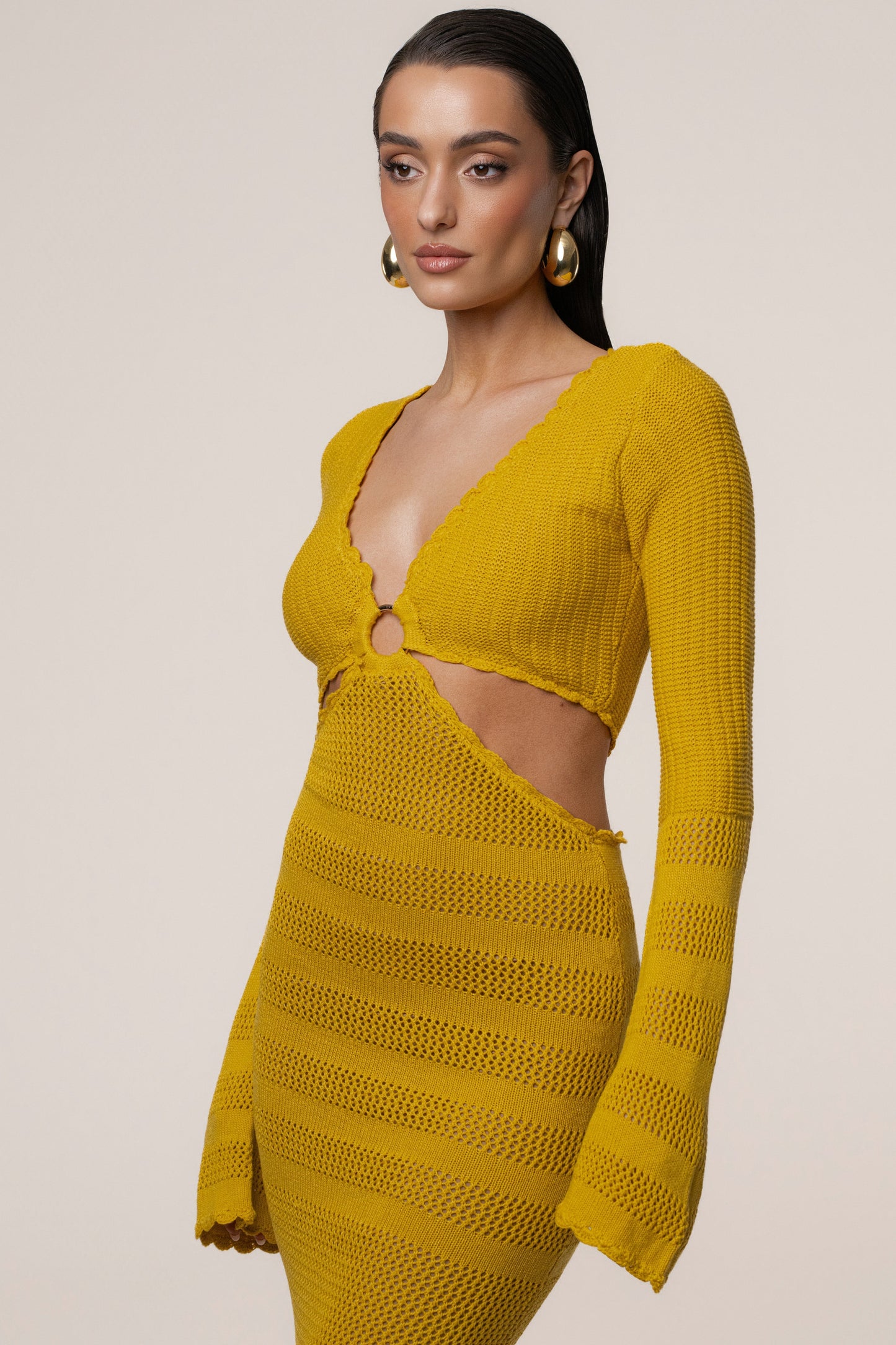 Yellow Blossom Haven Maxi Dress