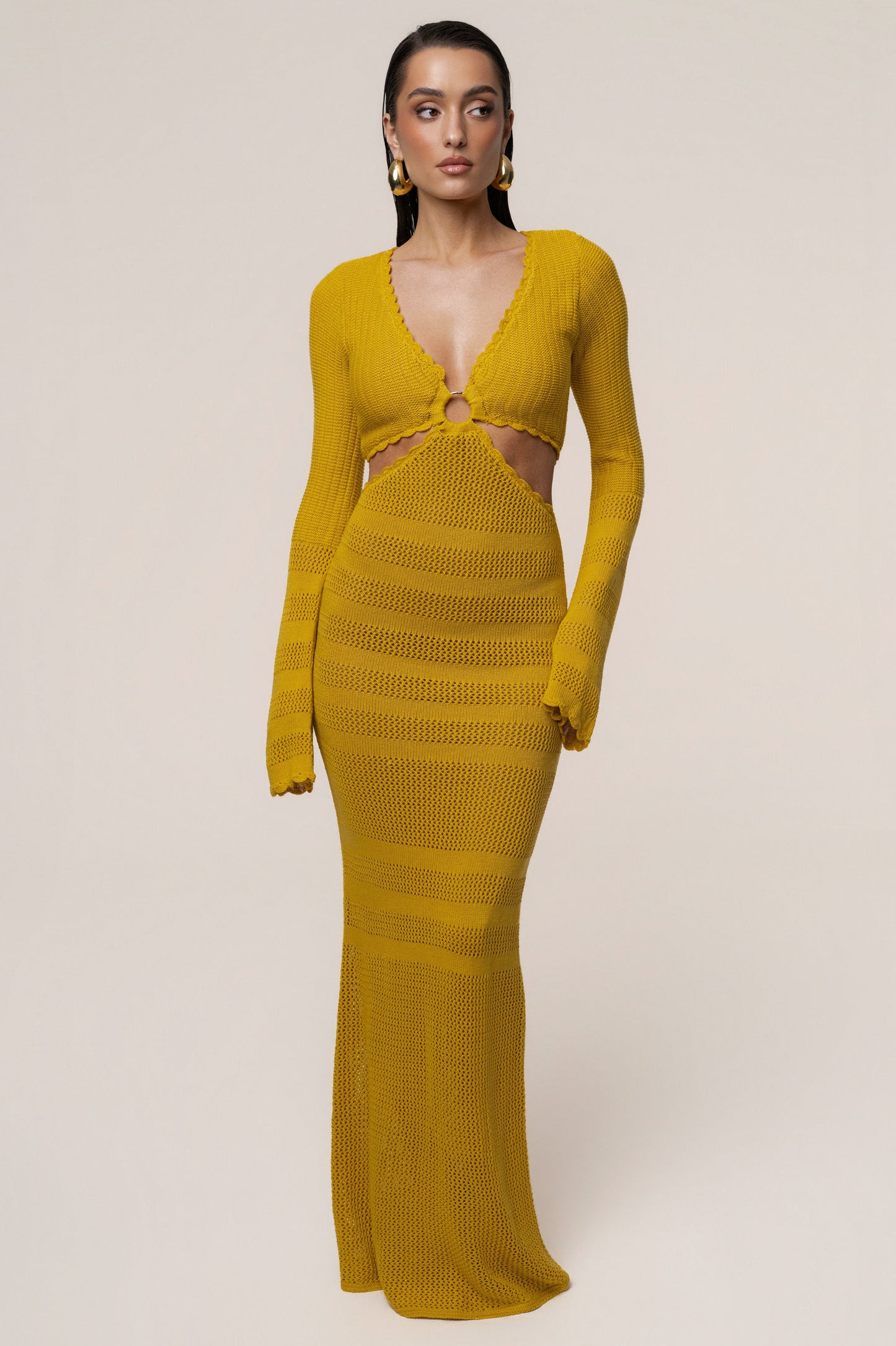 Yellow Blossom Haven Maxi Dress