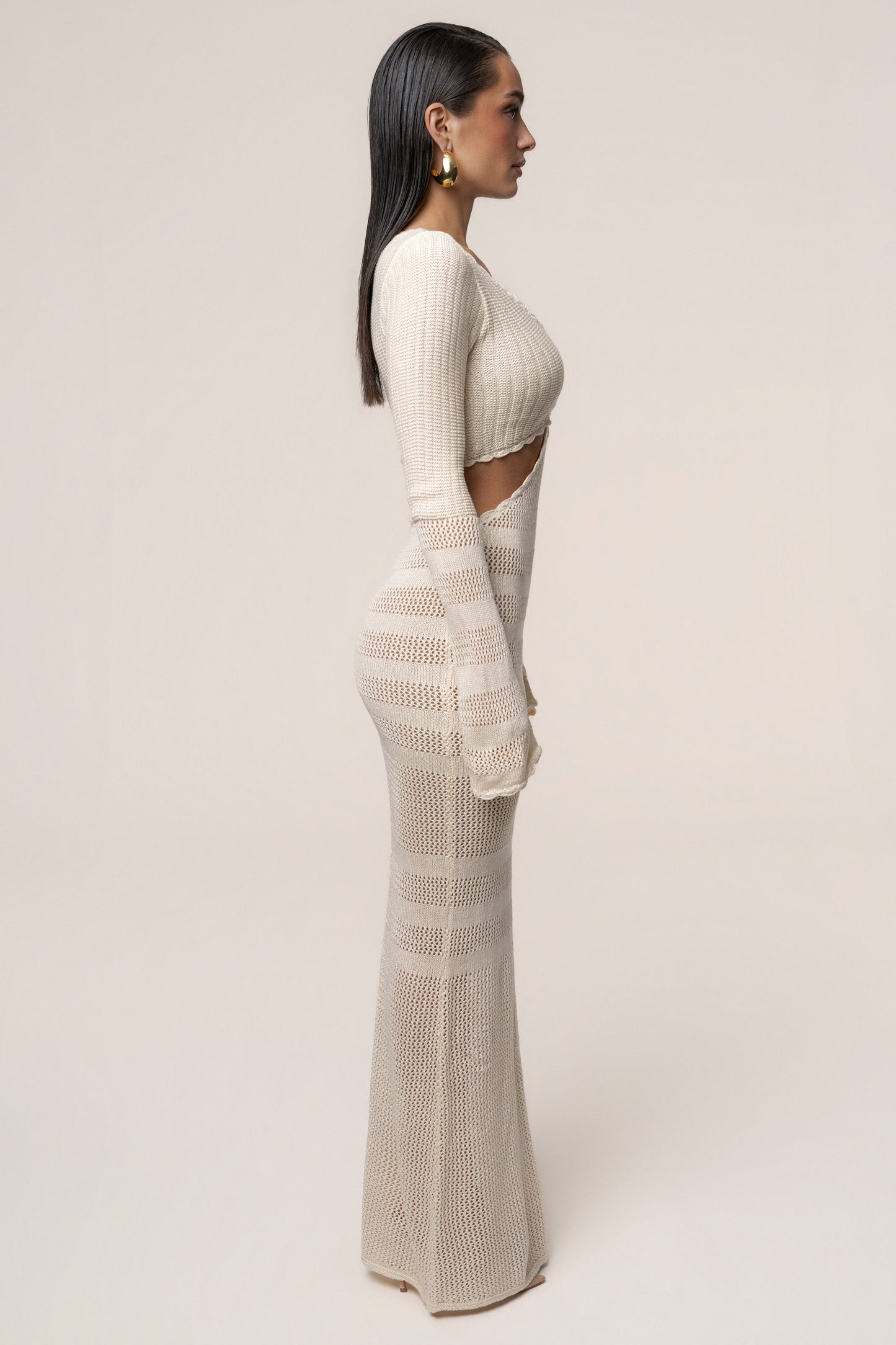 Milk Blossom Haven Maxi Dress