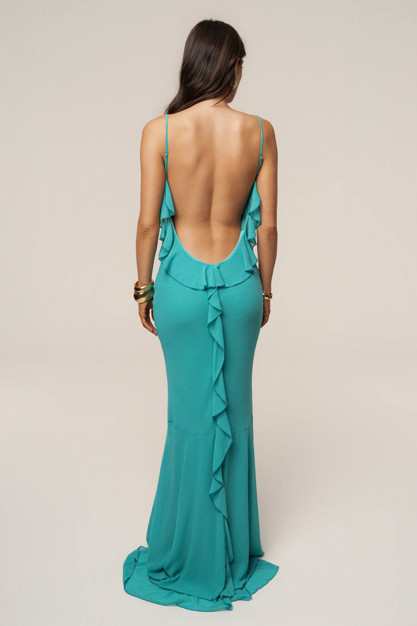 Teal Midnight Romance Maxi Dress