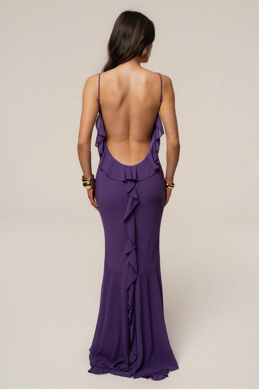 Purple Midnight Romance Maxi Dress