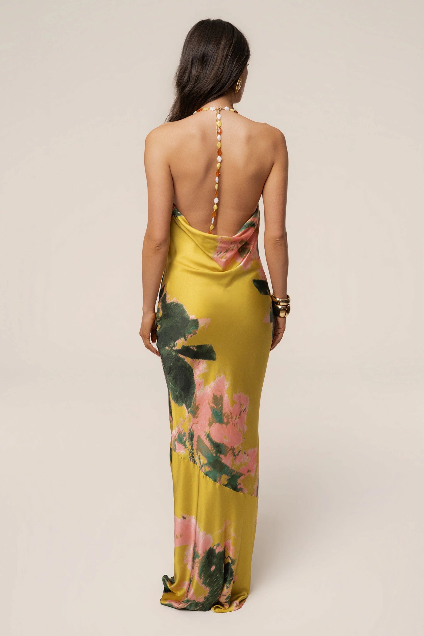 PRE-ORDER Yellow Print Bethani Maxi Dress