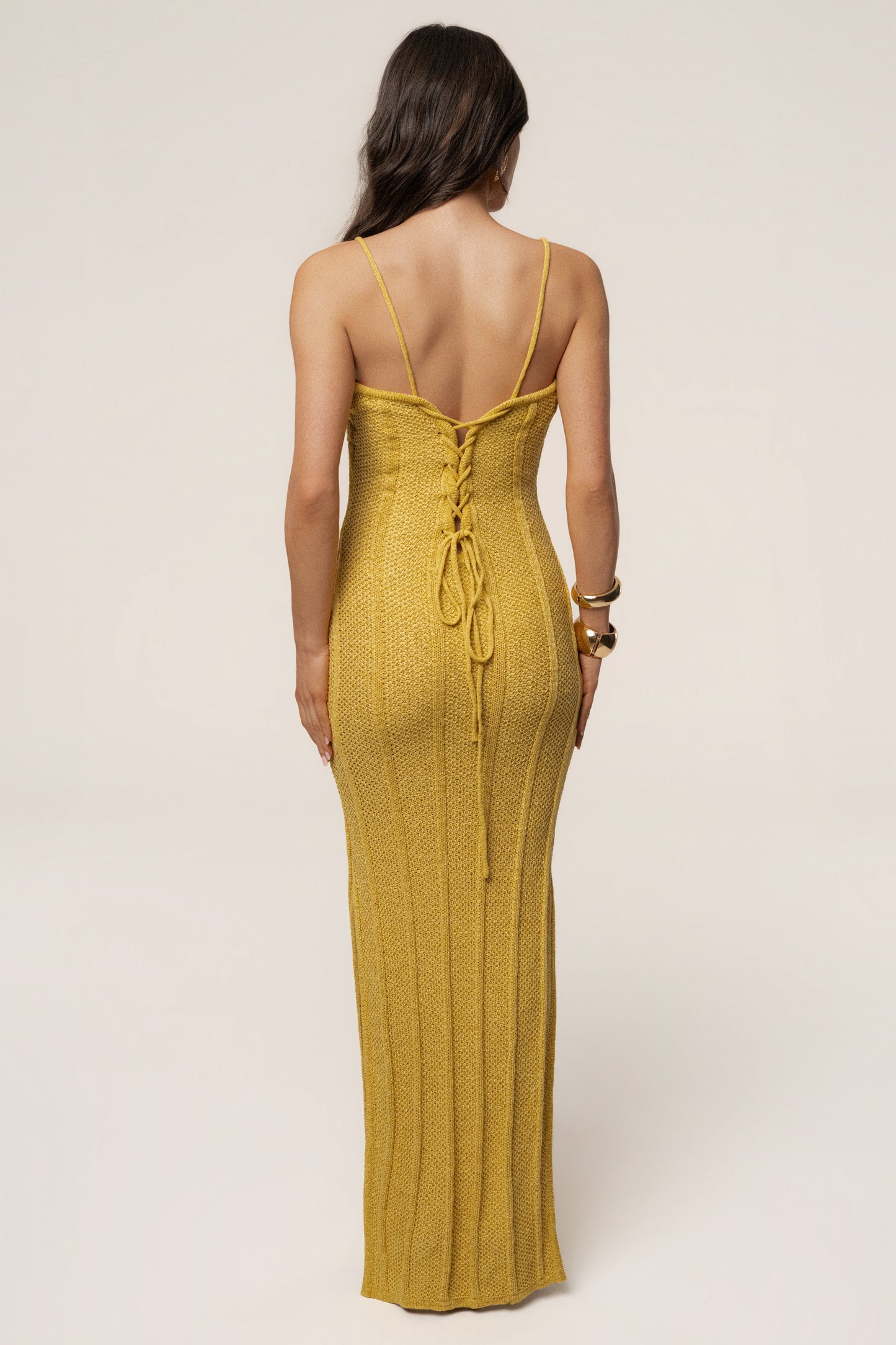 Yellow Cabana Views Crochet Dress