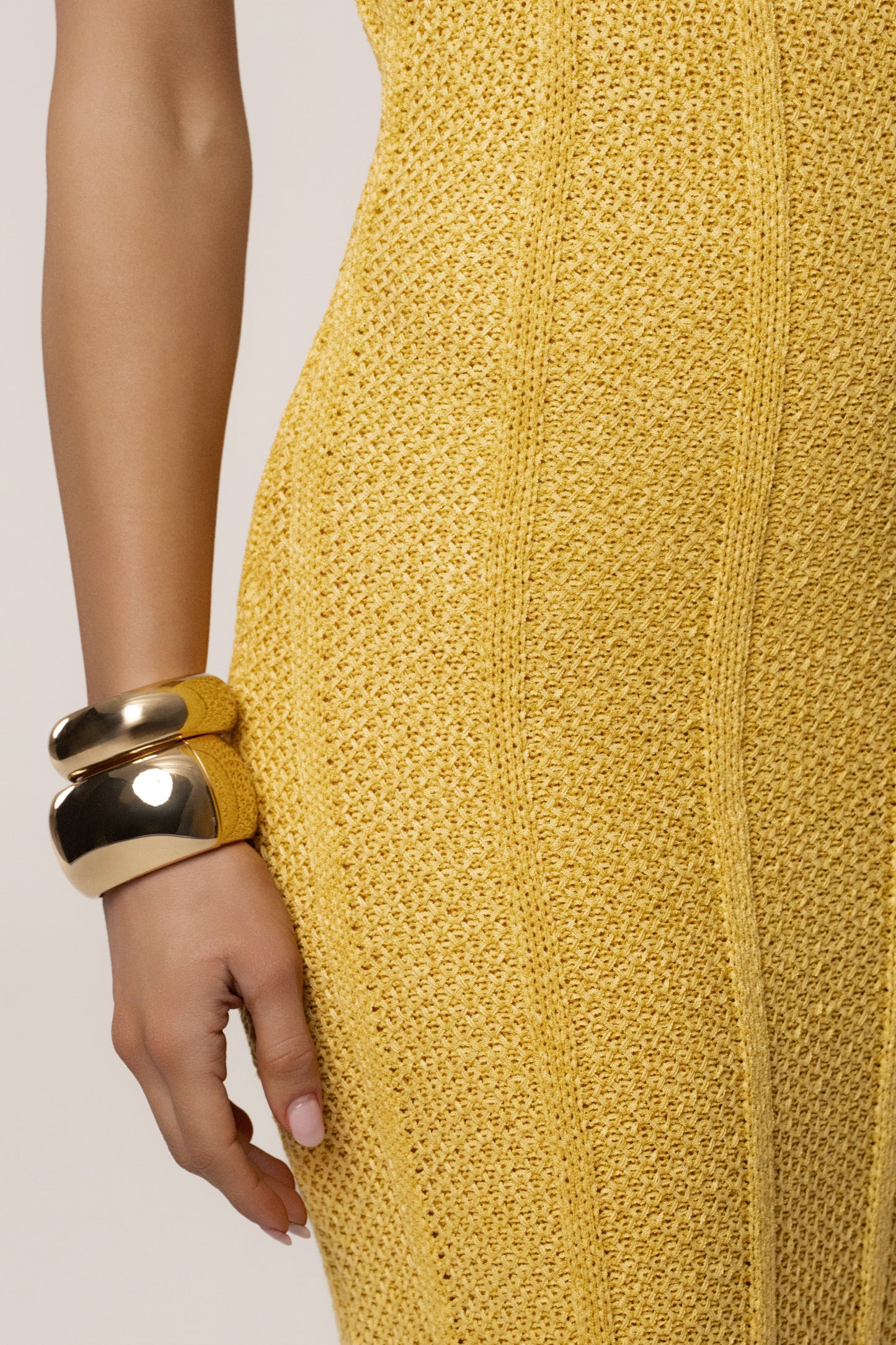 Yellow Cabana Views Crochet Dress