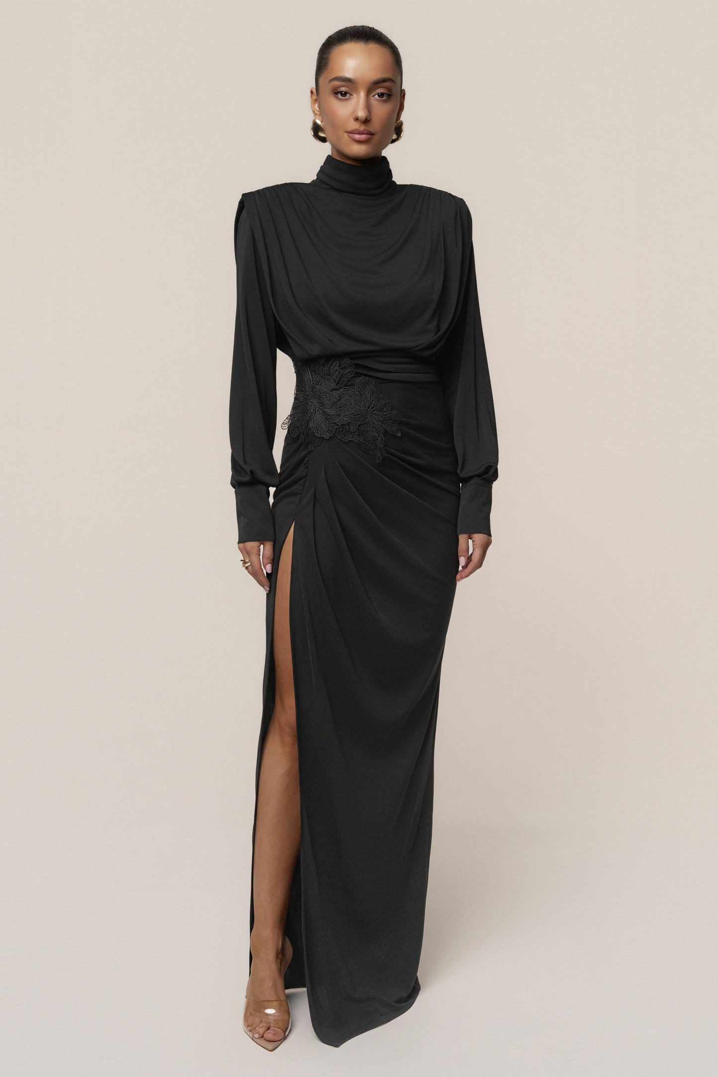 Black Radiance Maxi Gown