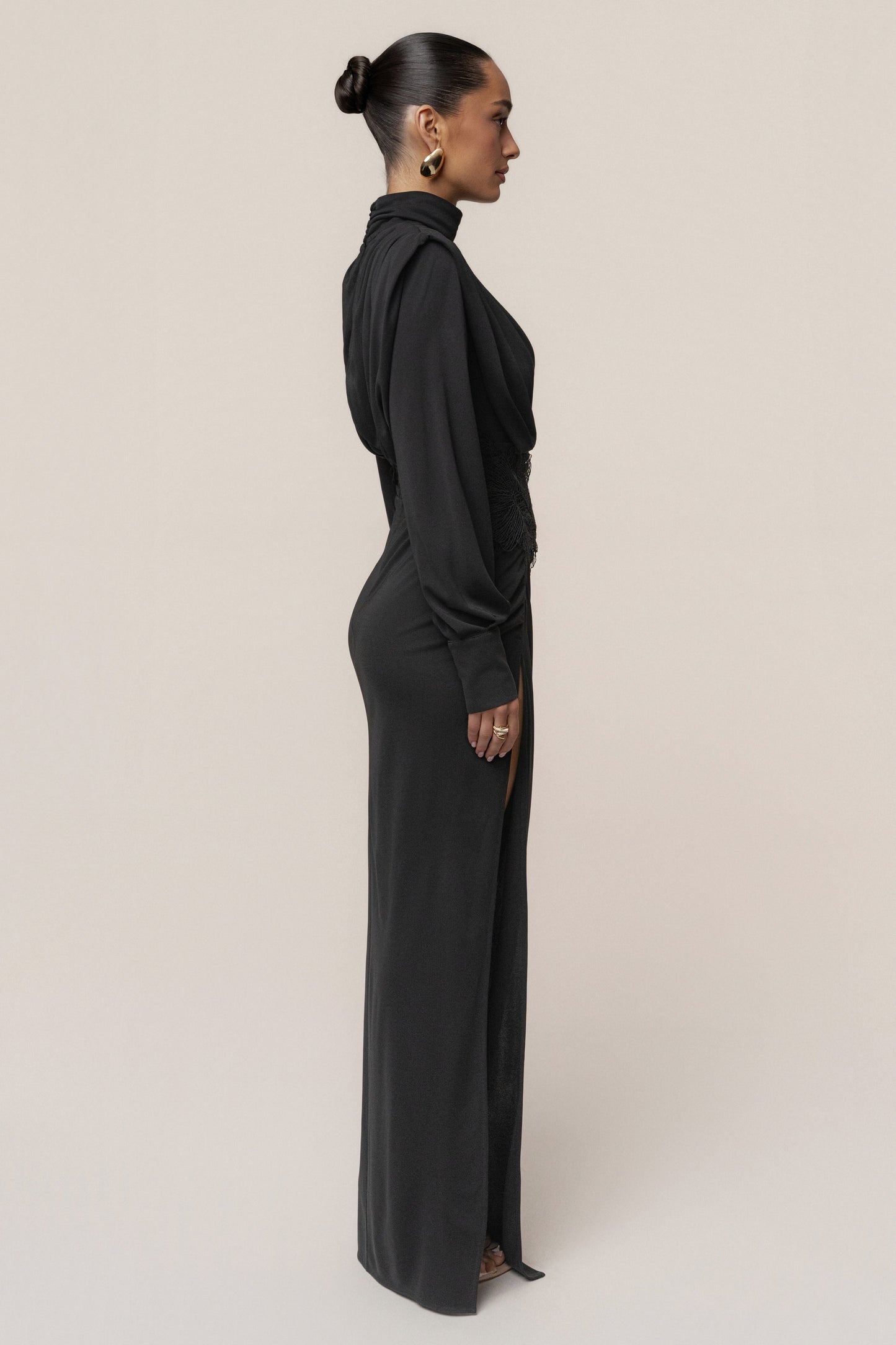 Black Radiance Maxi Gown