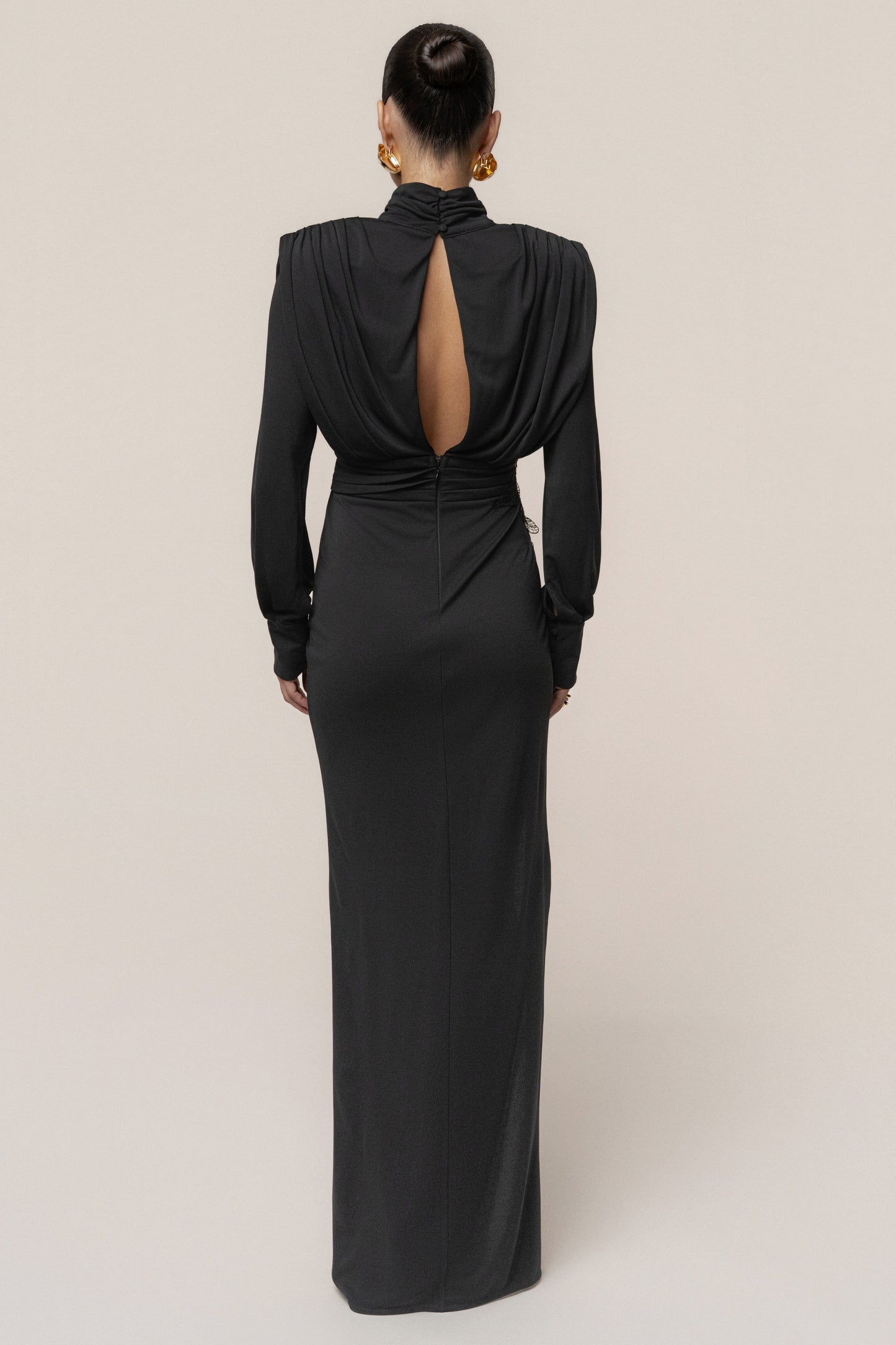 Black Radiance Maxi Gown