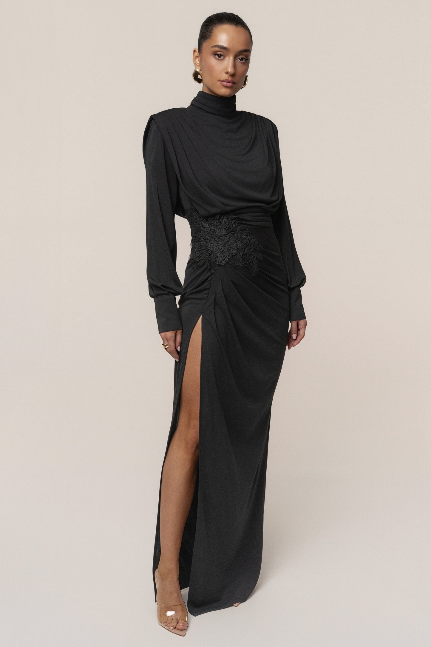 Black Radiance Maxi Gown