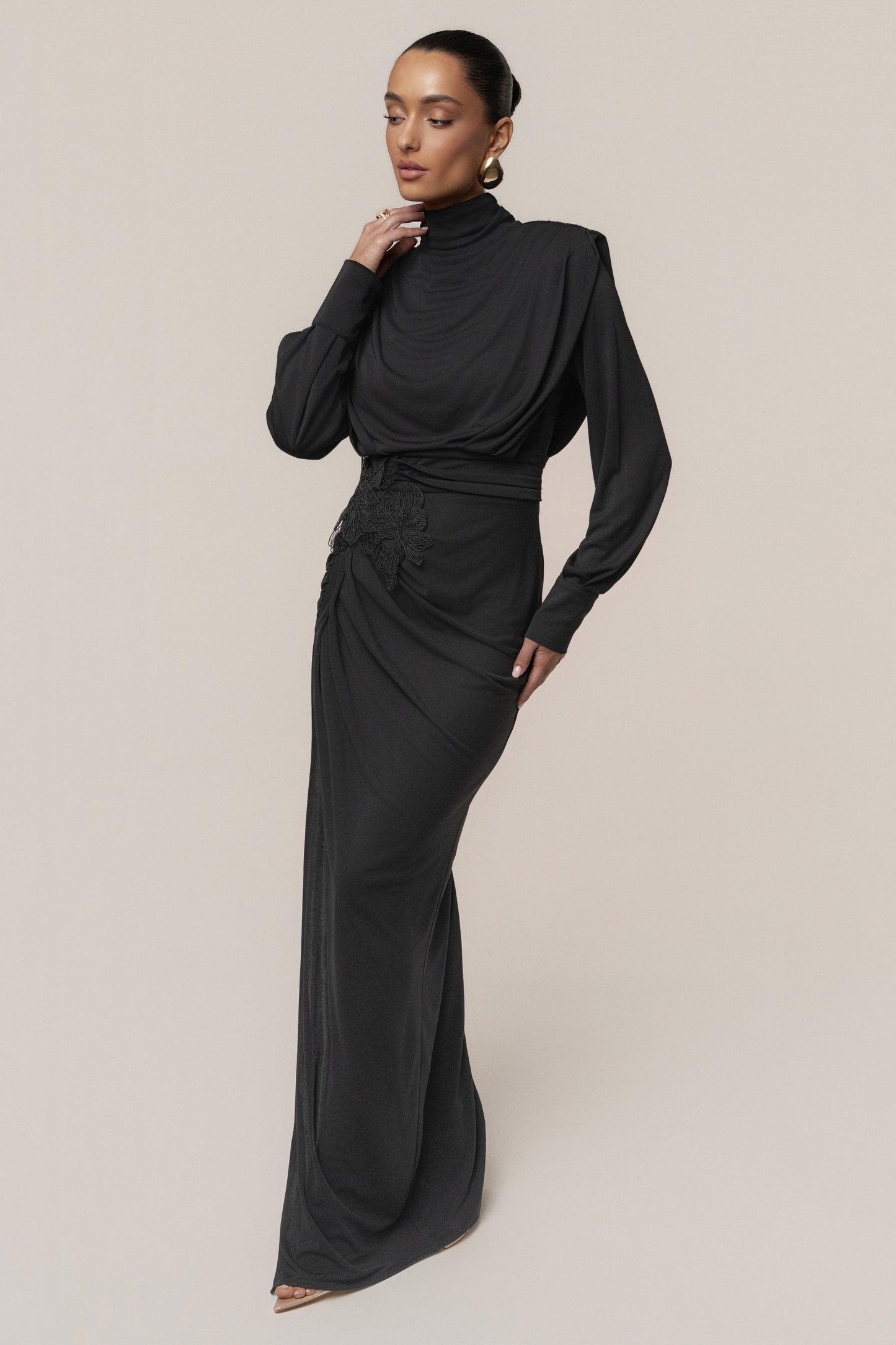Black Radiance Maxi Gown