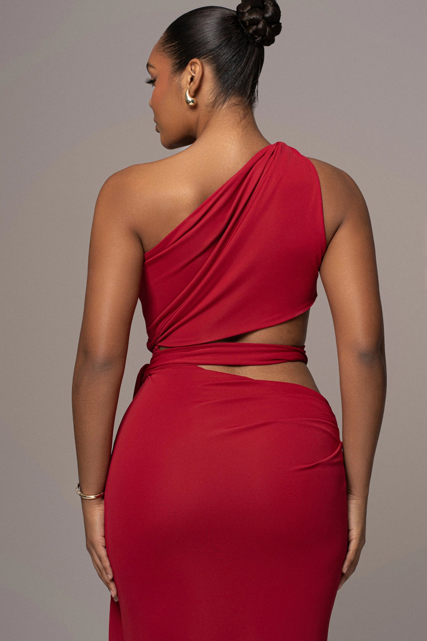Red Athenia Keyhole Maxi Dress