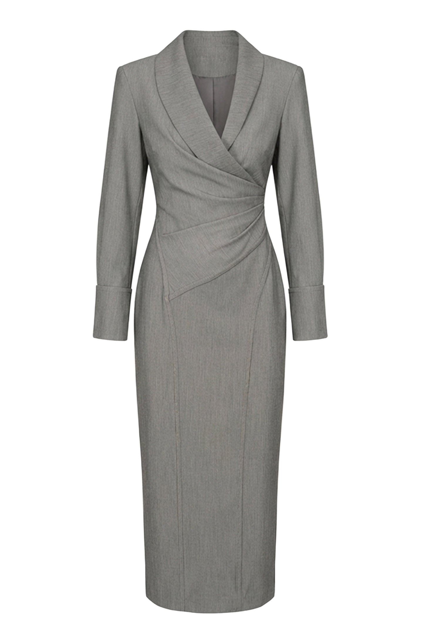 Grey Manifest Blazer Midi Dress