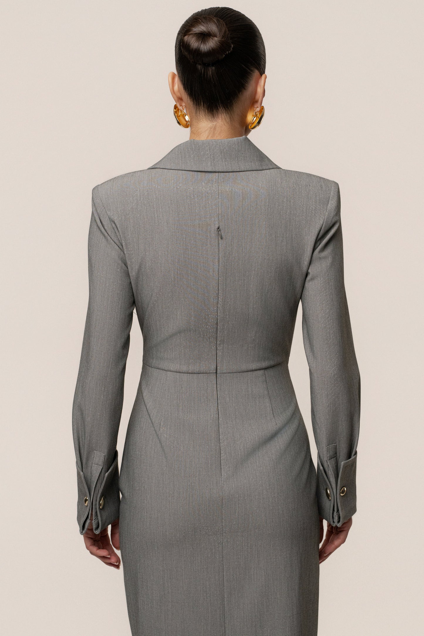 Grey Manifest Blazer Midi Dress