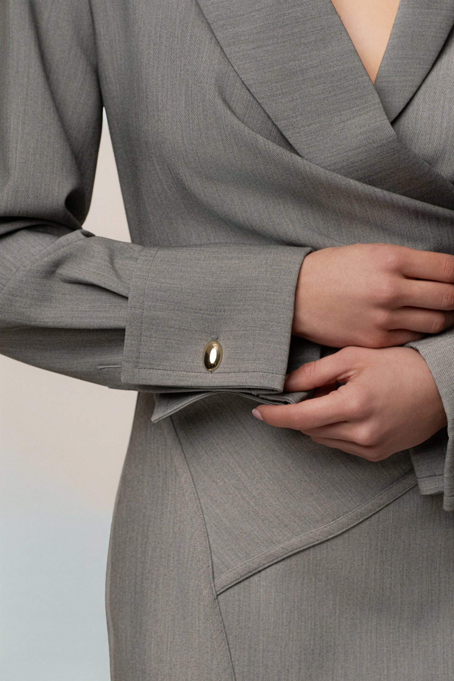 Grey Manifest Blazer Midi Dress